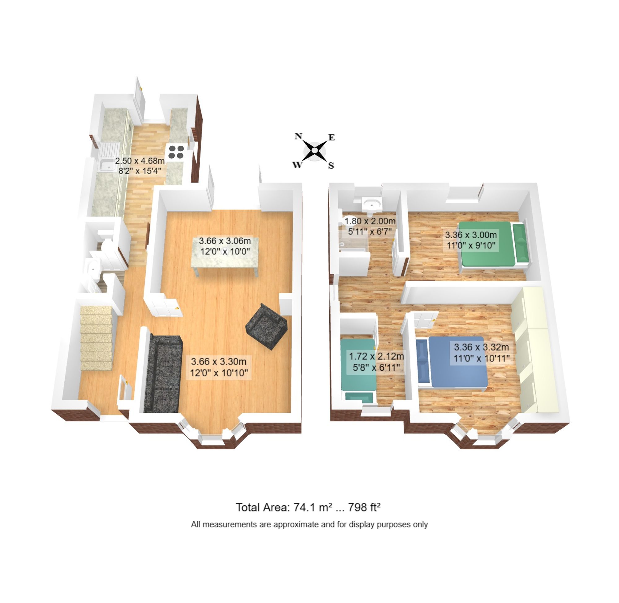 3 bed detached house for sale in Hampton Road, Cadishead, M44 - Property floorplan