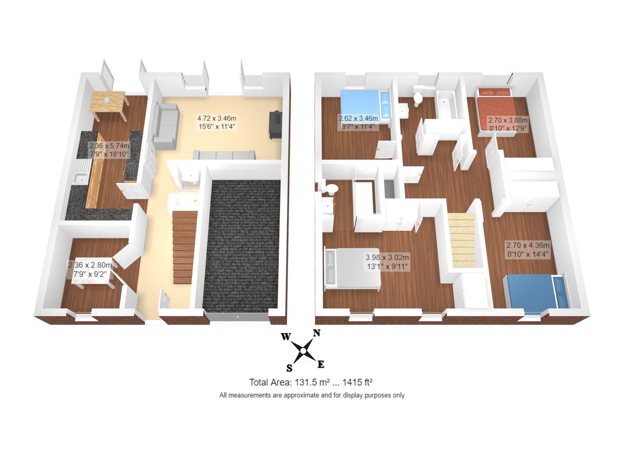 4 bed detached house to rent in Roseway Avenue, Cadishead, M44 - Property floorplan