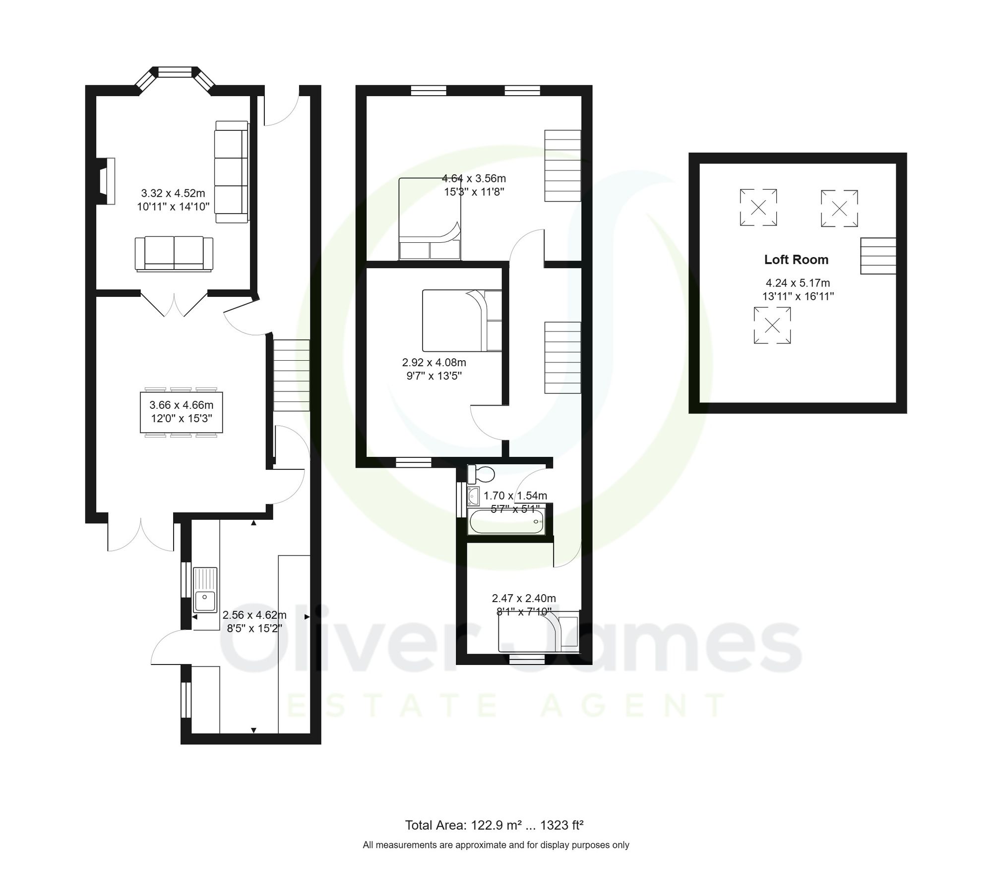 3 bed terraced house for sale in Alexandra Grove, Irlam, M44 - Property floorplan