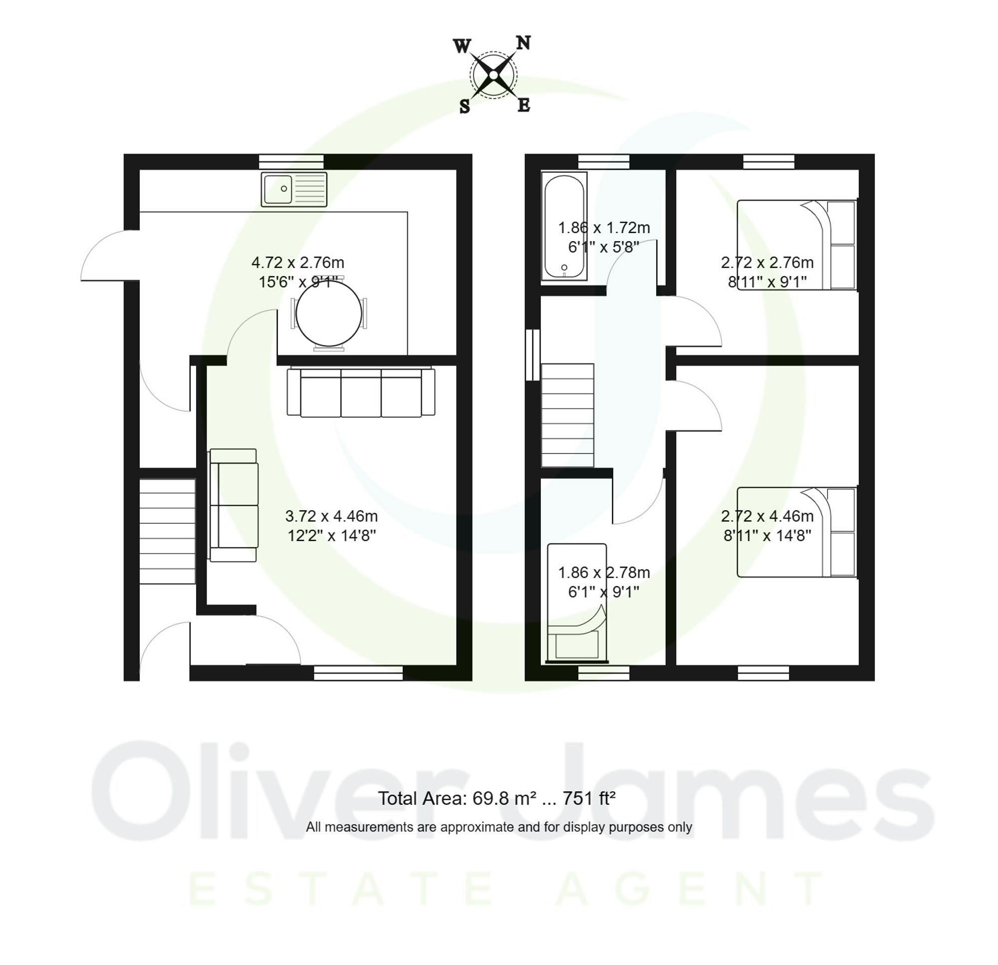 3 bed semi-detached house for sale in Ferry Road, Irlam, M44 - Property floorplan