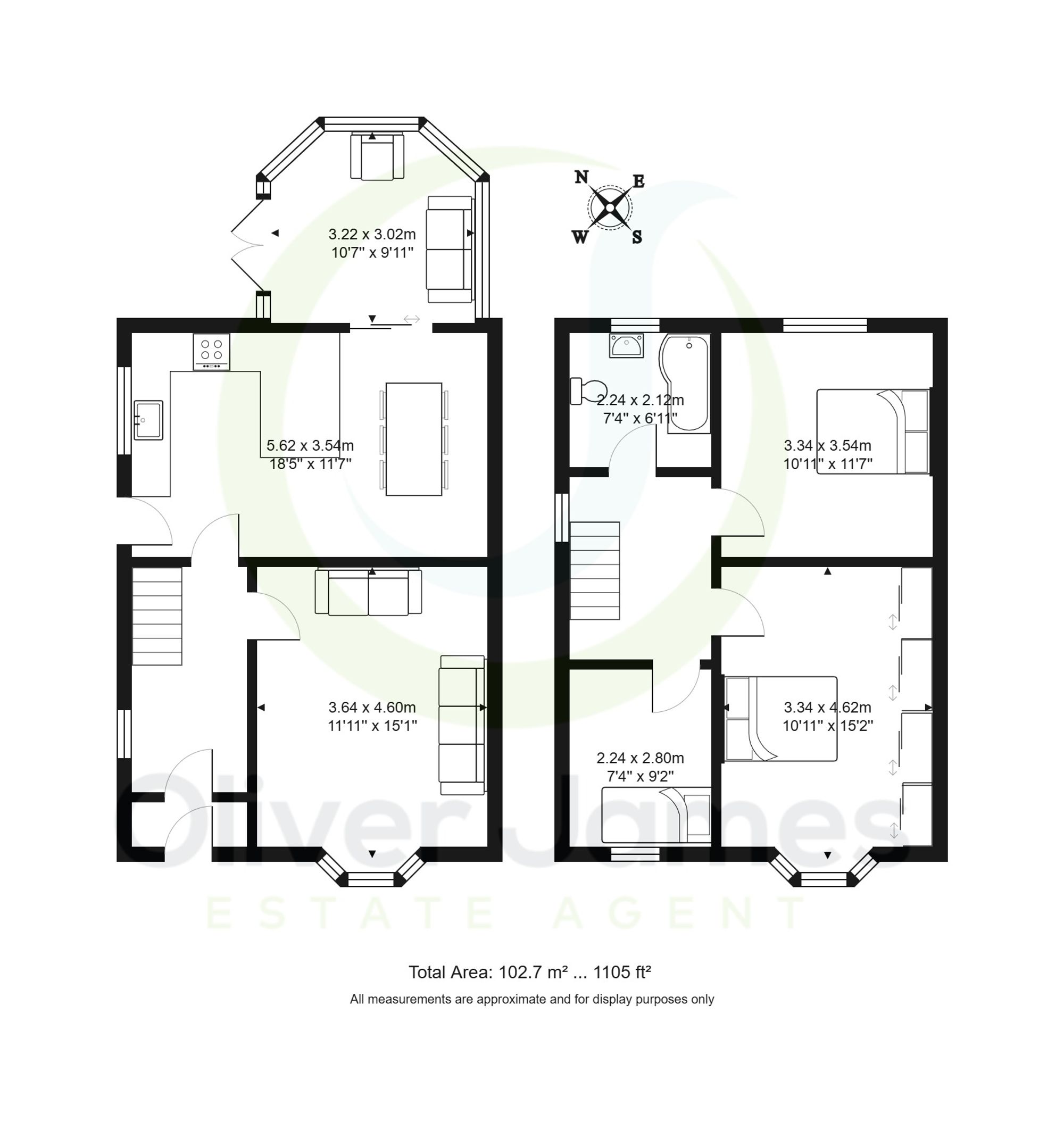 3 bed semi-detached house for sale in Devon Road, Cadishead, M44 - Property floorplan
