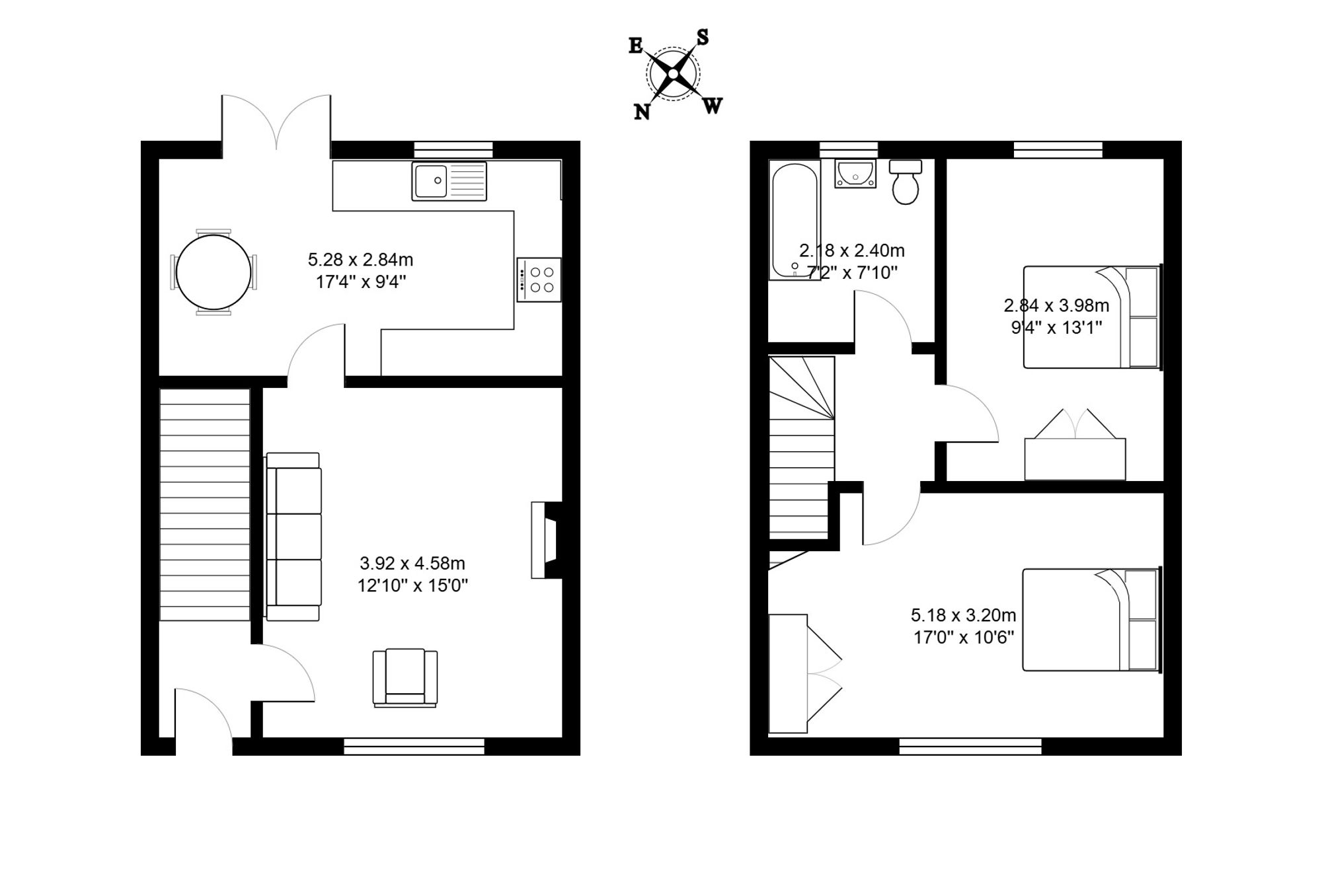 2 bed semi-detached house for sale in Oak Avenue, Cadishead, M44 - Property floorplan