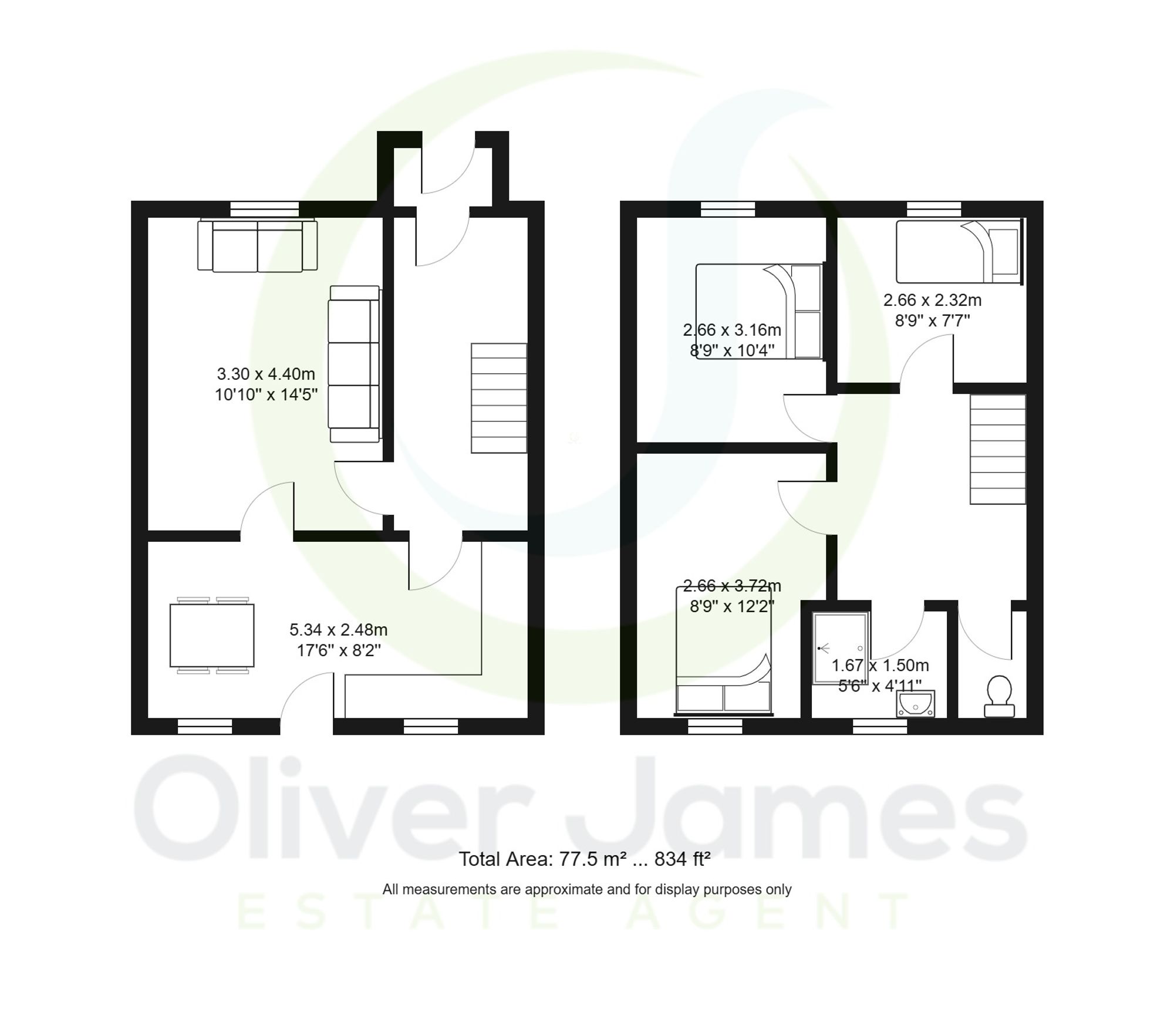 3 bed end of terrace house for sale in Cromwell Court, Irlam, M44 - Property floorplan