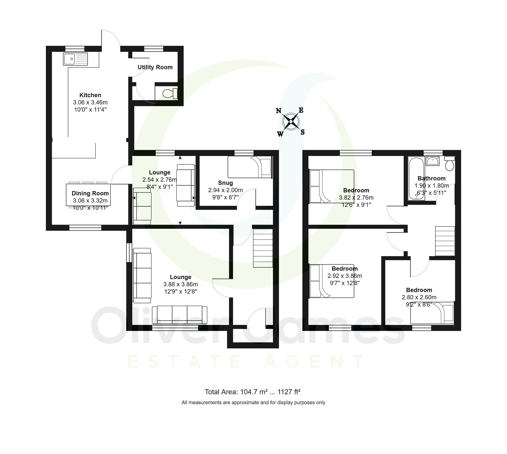 3 bed end of terrace house for sale in Langton Green, Woolston, WA1 - Property floorplan