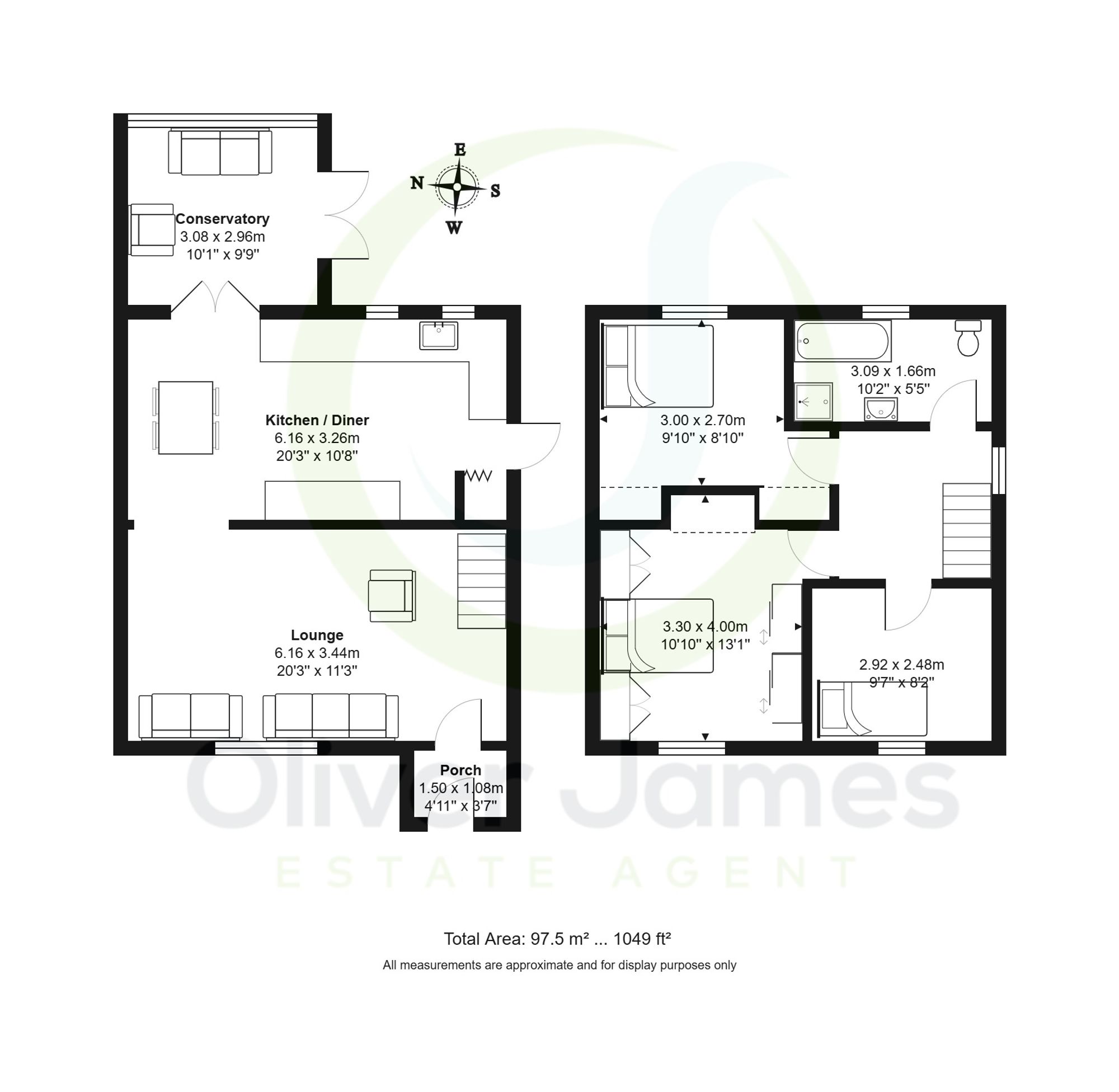 3 bed semi-detached house for sale in Fouracres Road, Manchester, M23 - Property floorplan
