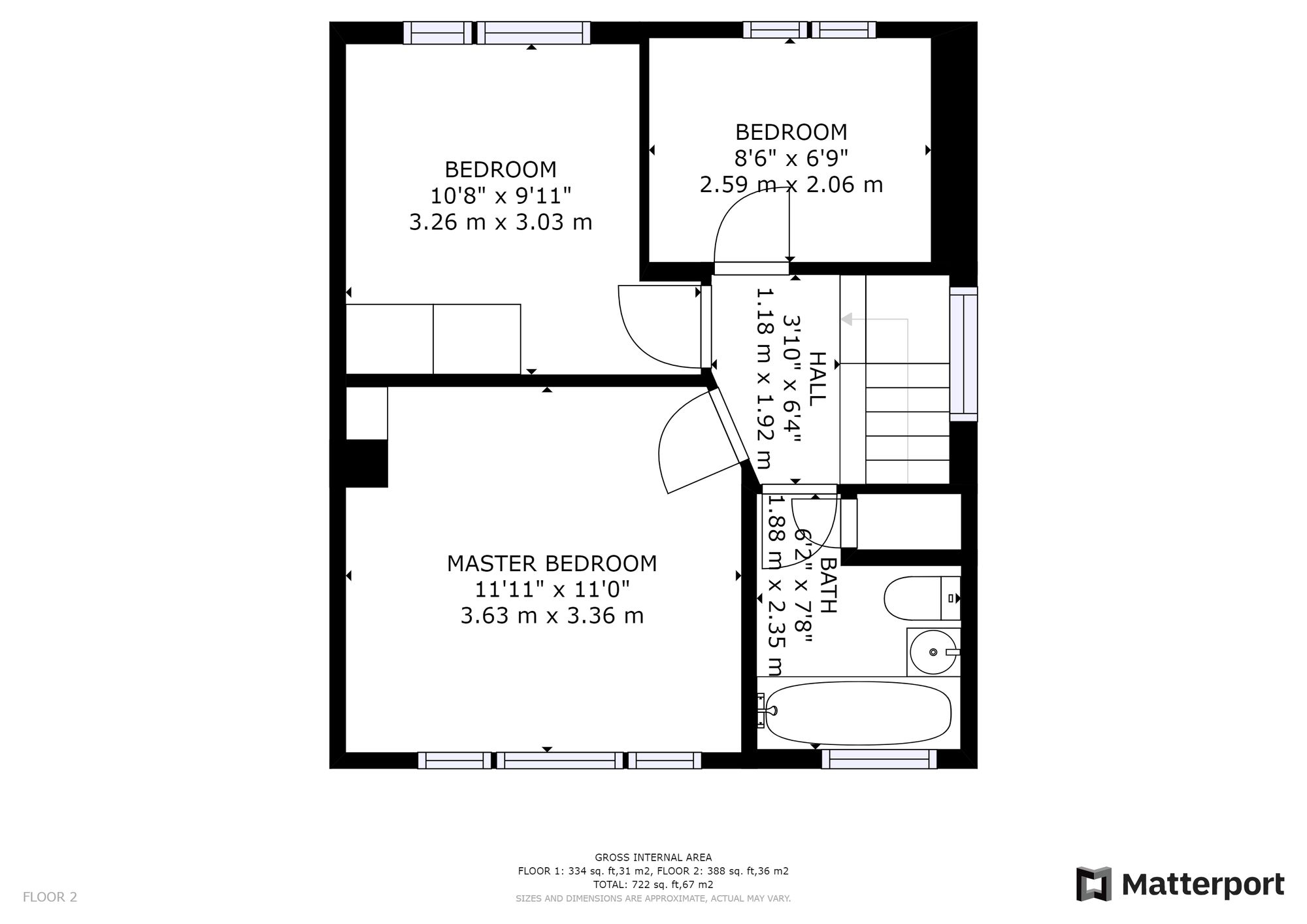 3 bed semi-detached house to rent in Brackley Avenue, Cadishead, M44 - Property floorplan