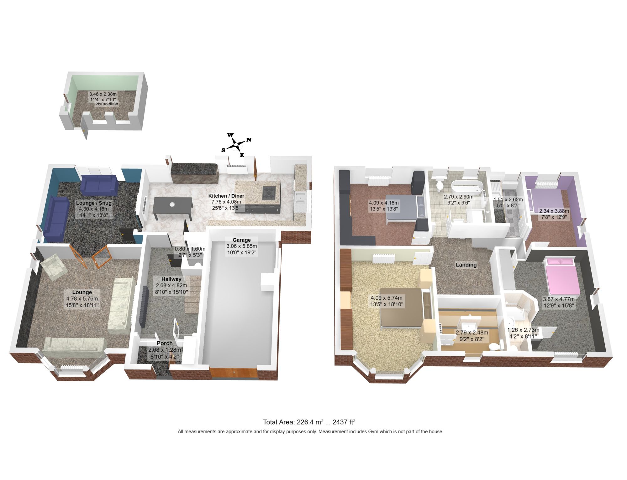 4 bed detached house for sale in Park Lane, Whitefield, M45 - Property floorplan