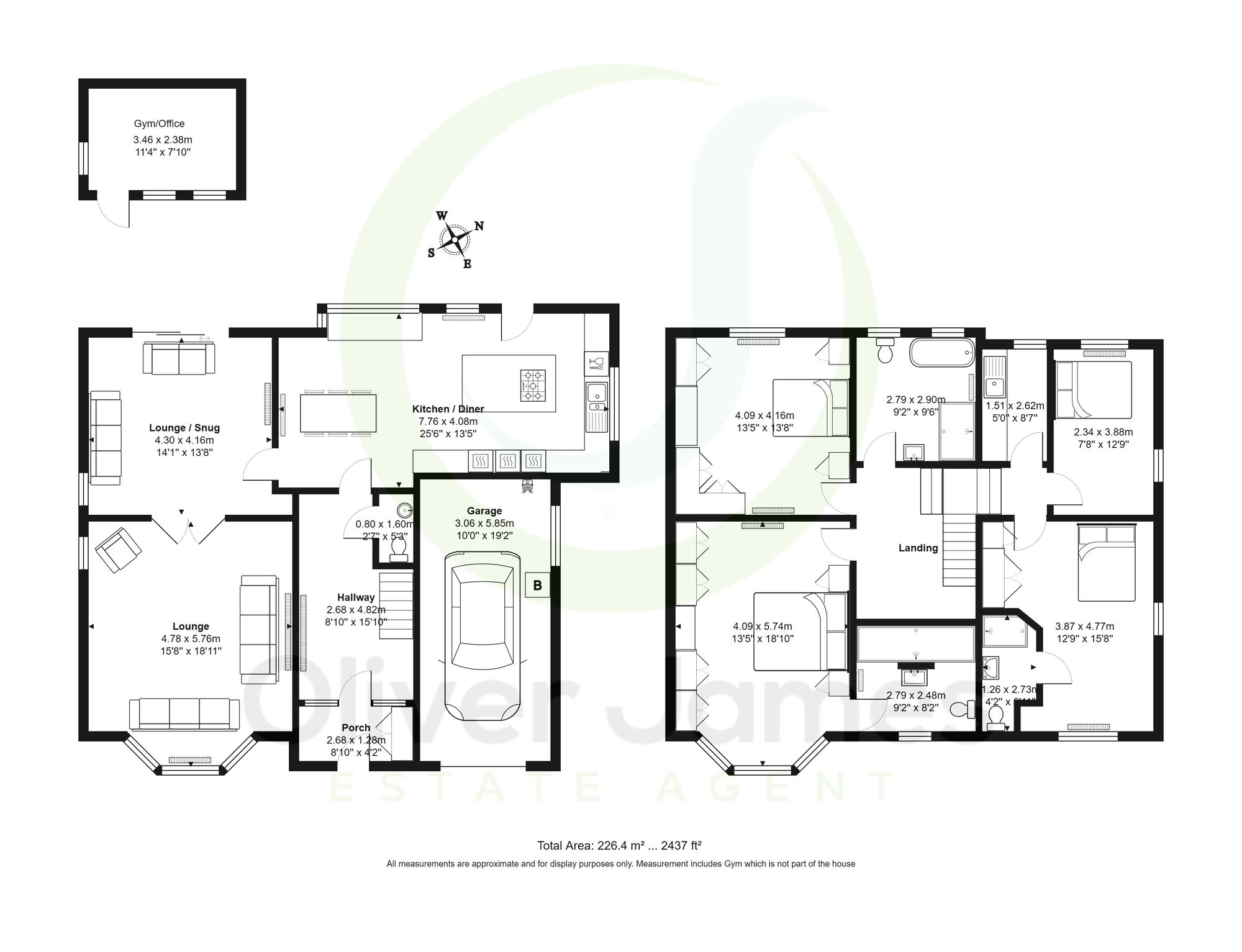 4 bed detached house for sale in Park Lane, Whitefield, M45 - Property floorplan