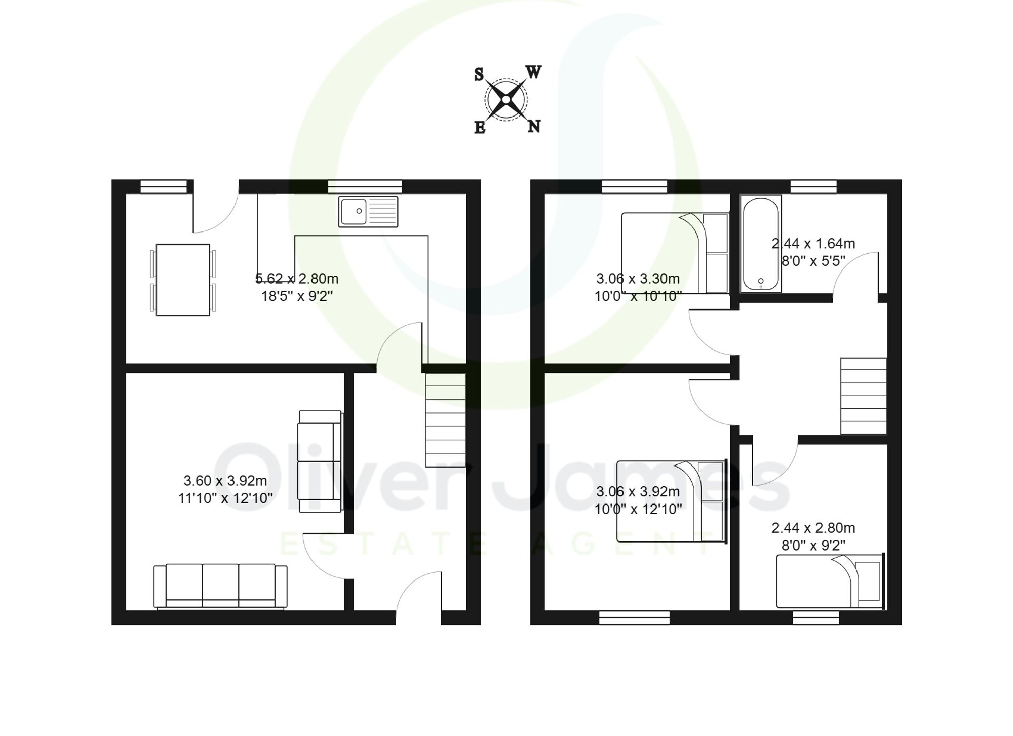 3 bed end of terrace house for sale in Wellstock Lane, Little Hulton, M38 - Property floorplan