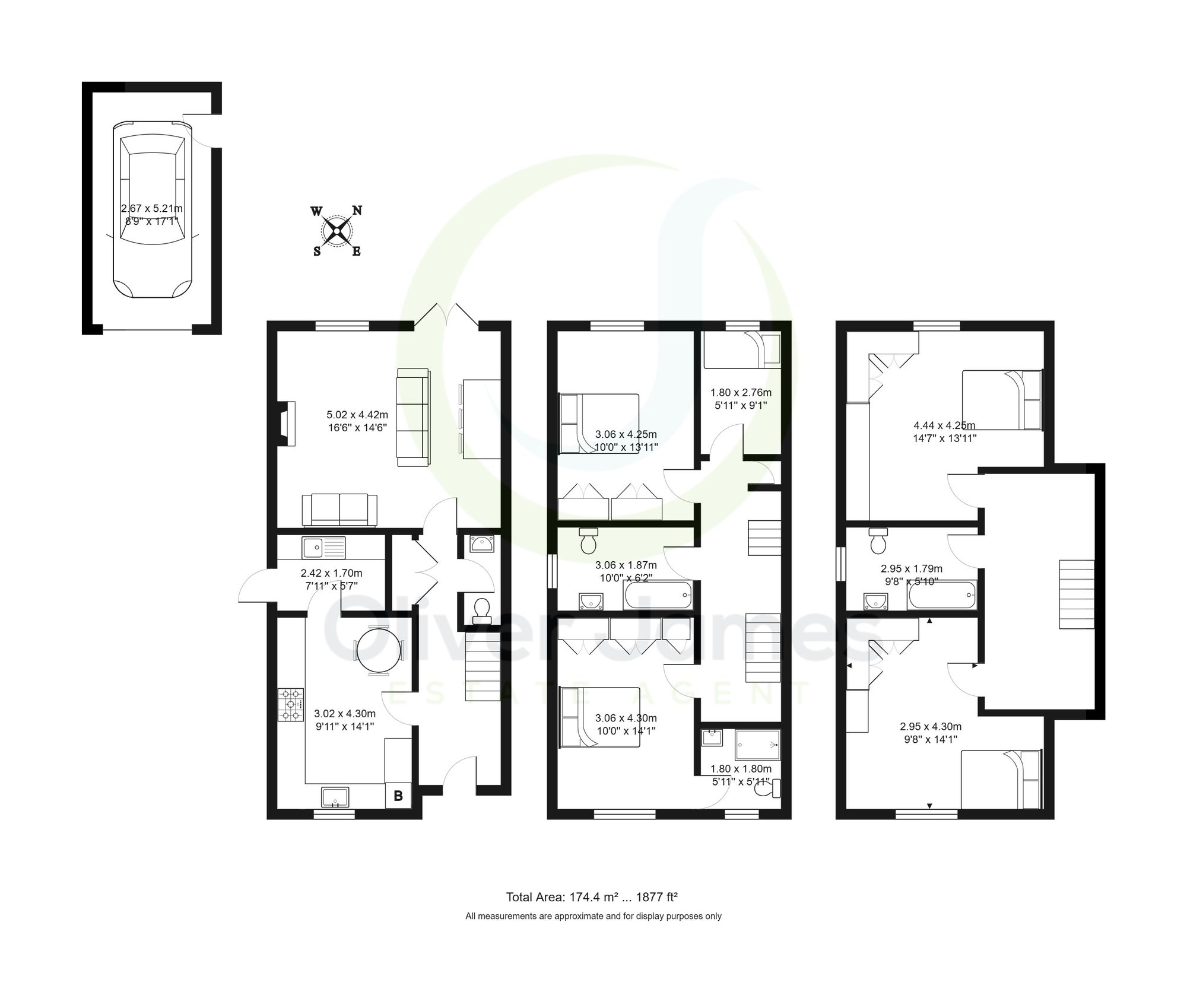 5 bed semi-detached house for sale in Manchester Road, Rixton, WA3 - Property floorplan