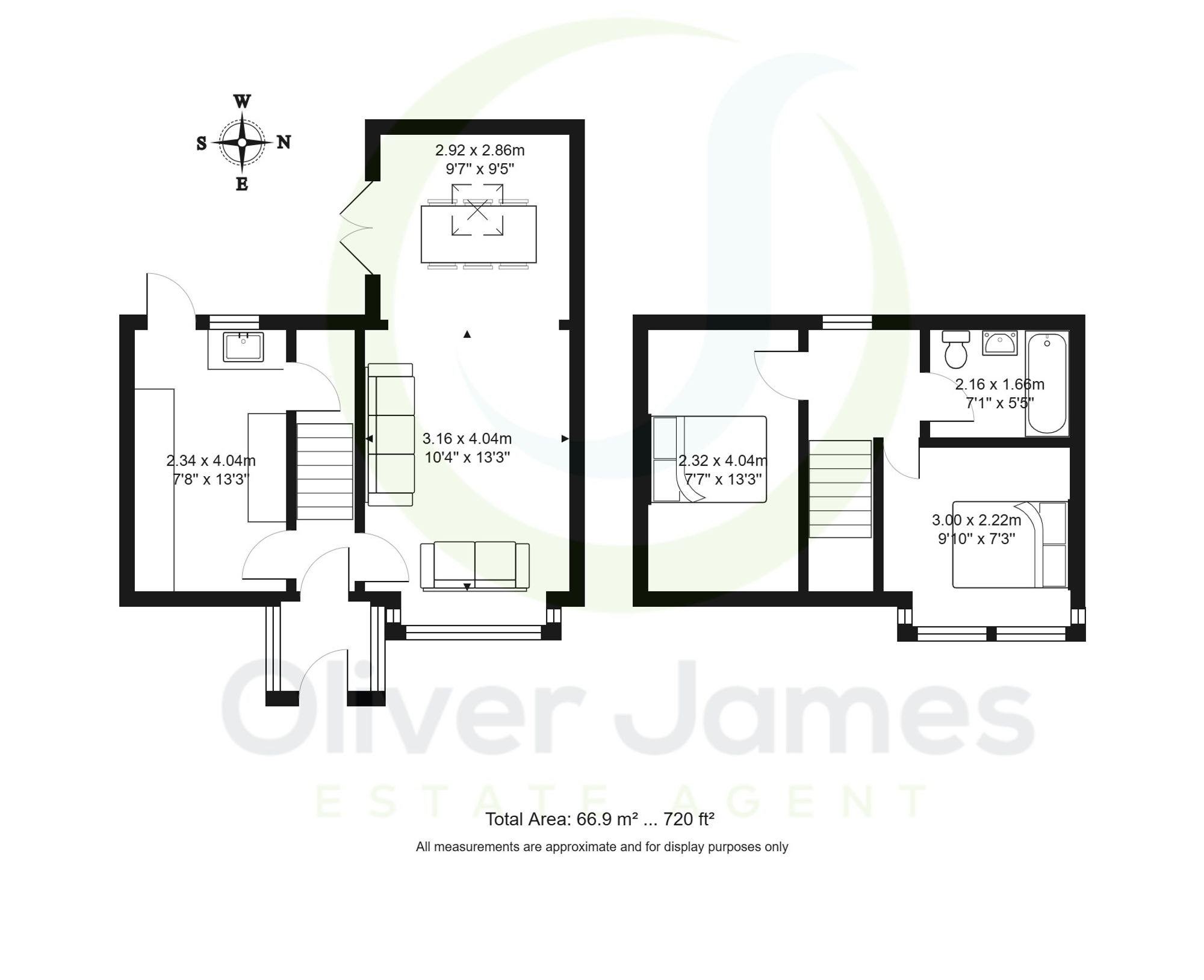 2 bed semi-detached house for sale in Woodbine Avenue, Cadishead, M44 - Property floorplan