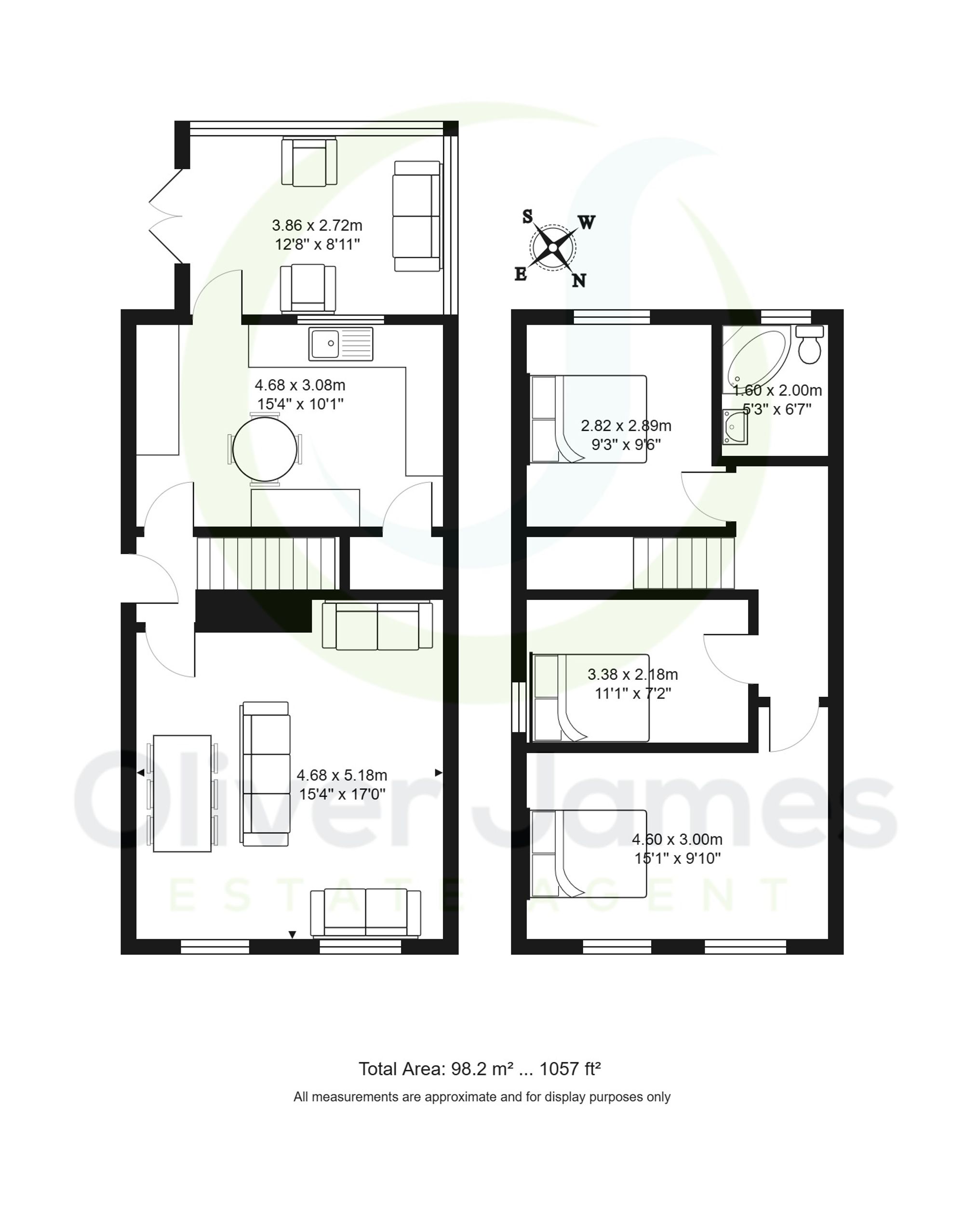 3 bed semi-detached house for sale in Highbury Avenue, Irlam, M44 - Property floorplan