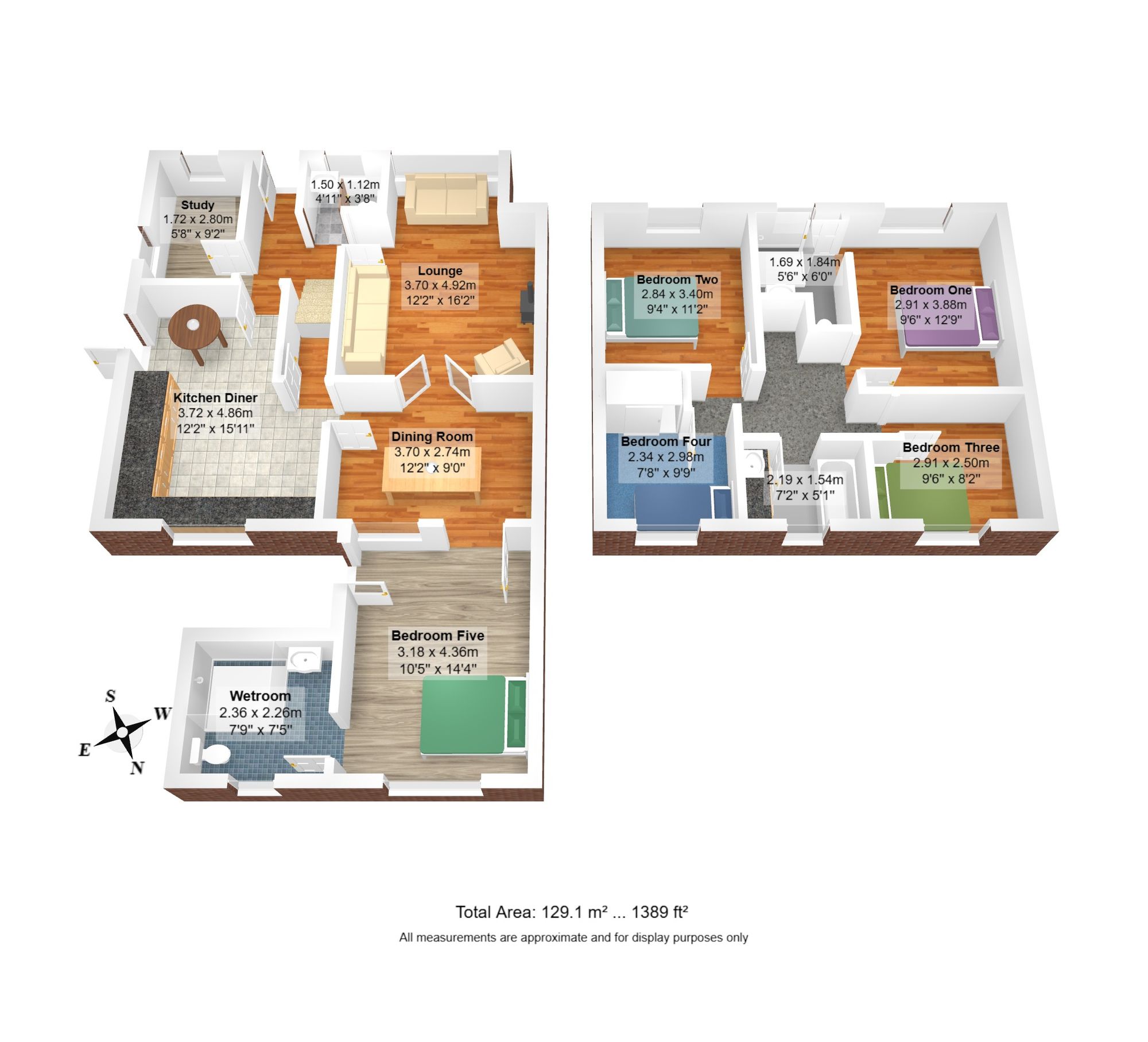5 bed detached house for sale in Rockingham Close, Birchwood, WA3 - Property floorplan
