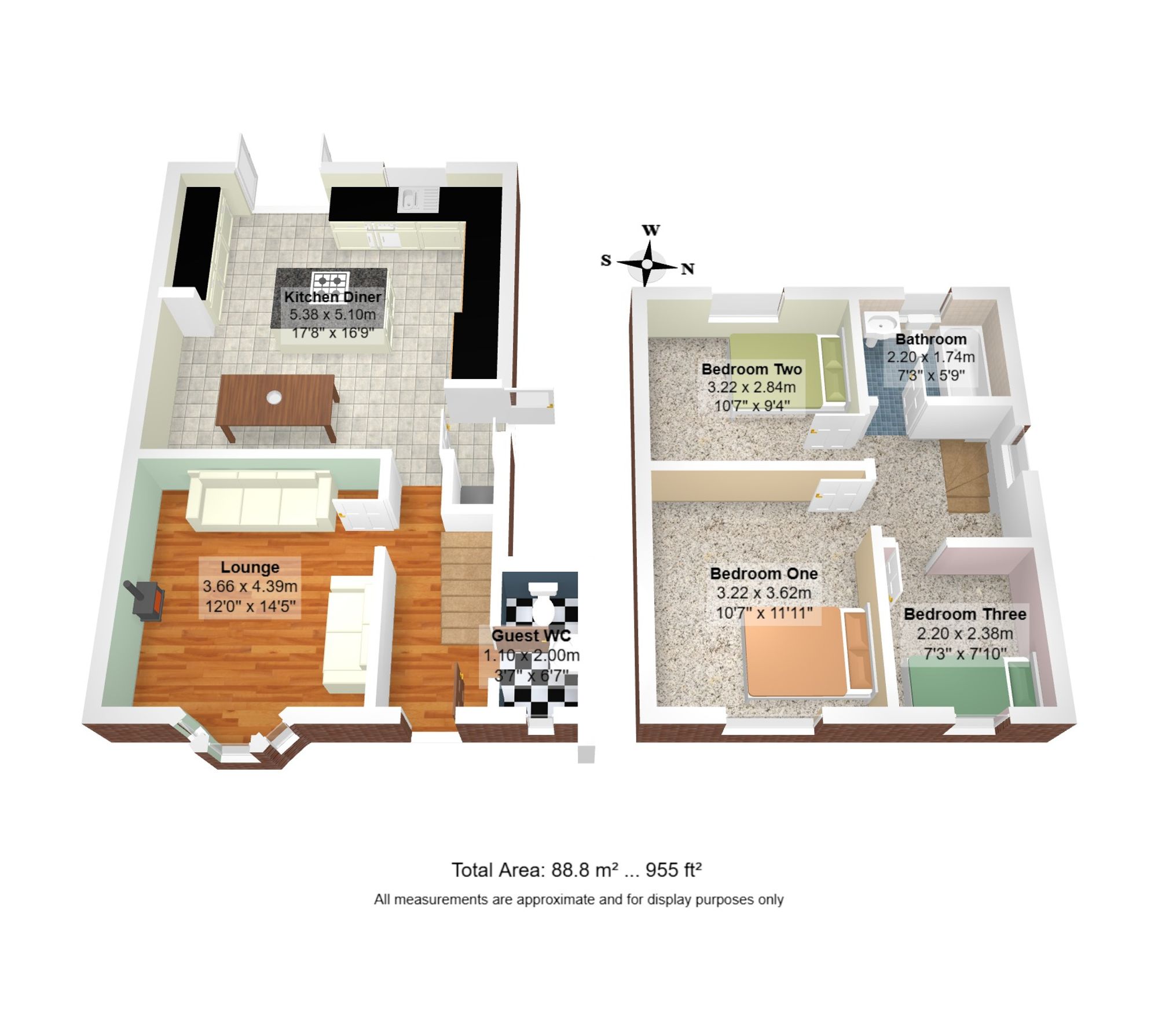 3 bed semi-detached house for sale in Chestnut Avenue, Cadishead, M44 - Property floorplan