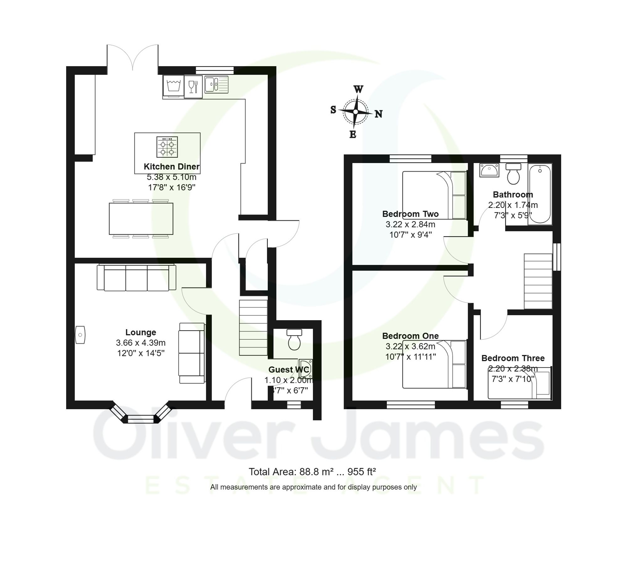 3 bed semi-detached house for sale in Chestnut Avenue, Cadishead, M44 - Property floorplan