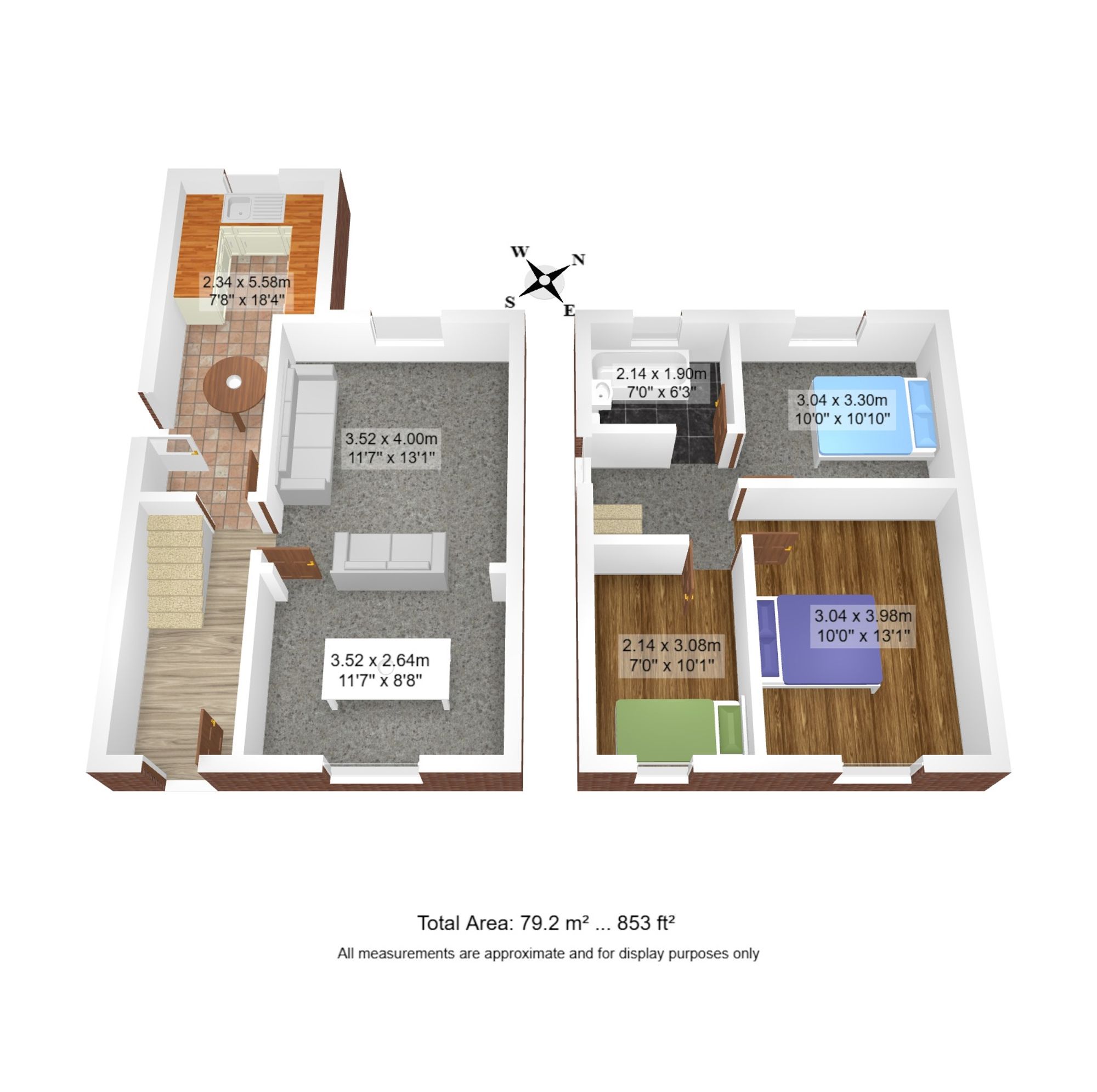 3 bed semi-detached house for sale in Fir Street, Cadishead, M44 - Property floorplan