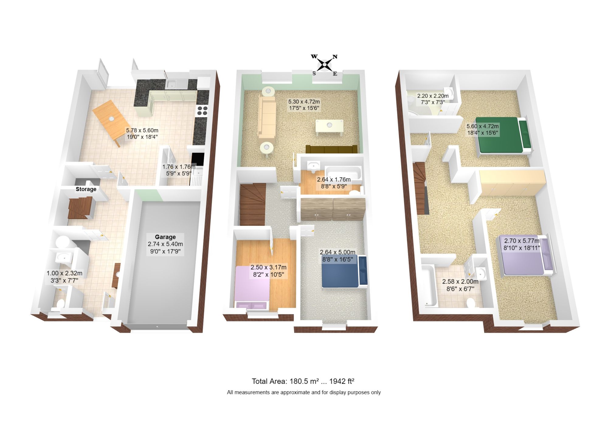 4 bed mid-terraced house for sale in Manchester Road, Rixton, WA3 - Property floorplan