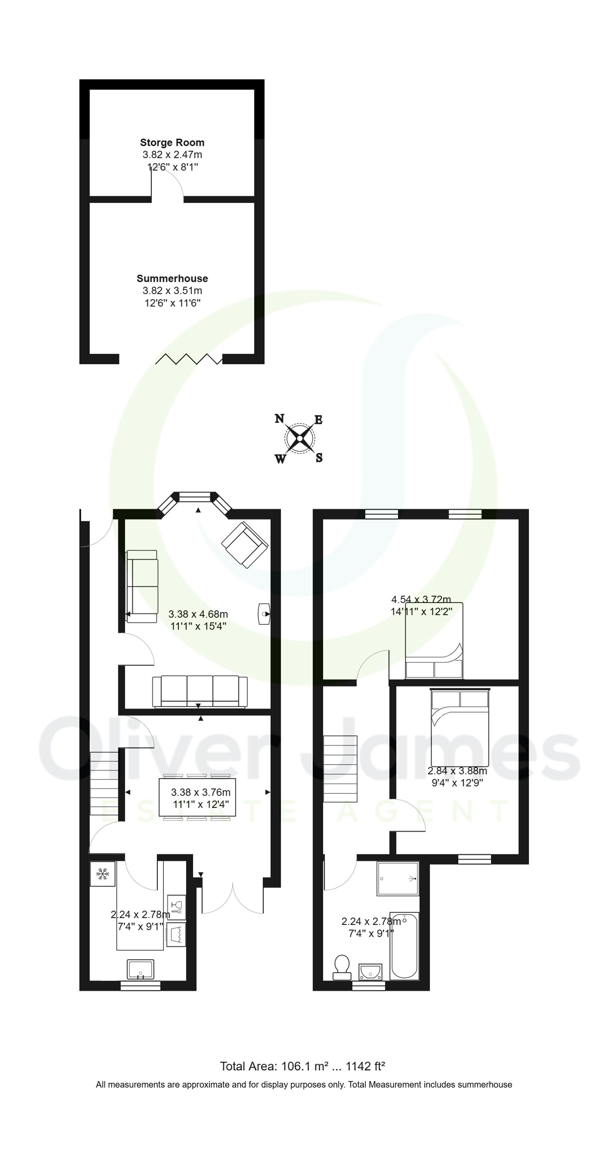 2 bed mid-terraced house for sale in Alexandra Grove, Irlam, M44 - Property floorplan