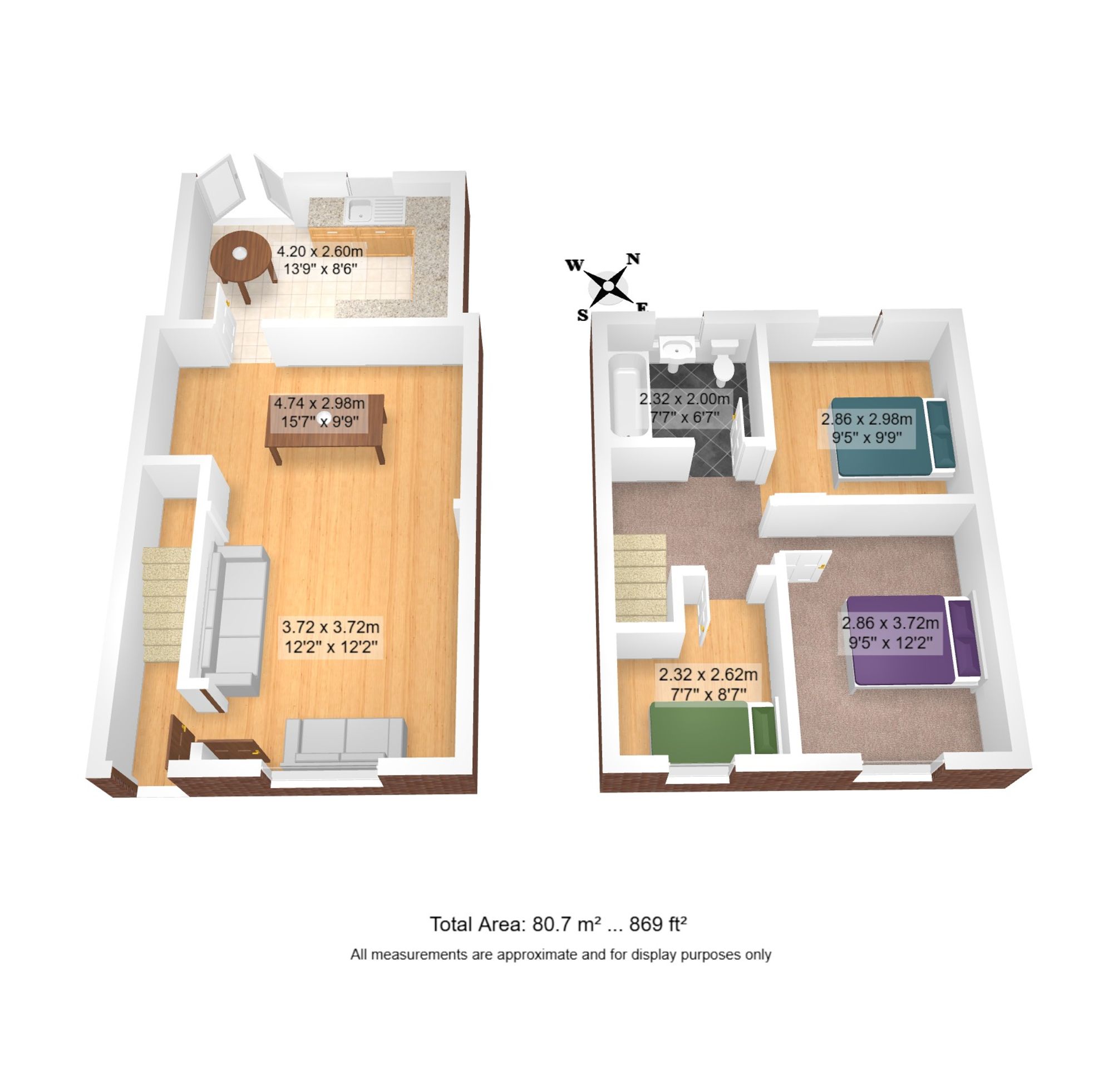3 bed terraced house for sale in Eldon Road, Irlam, M44 - Property floorplan