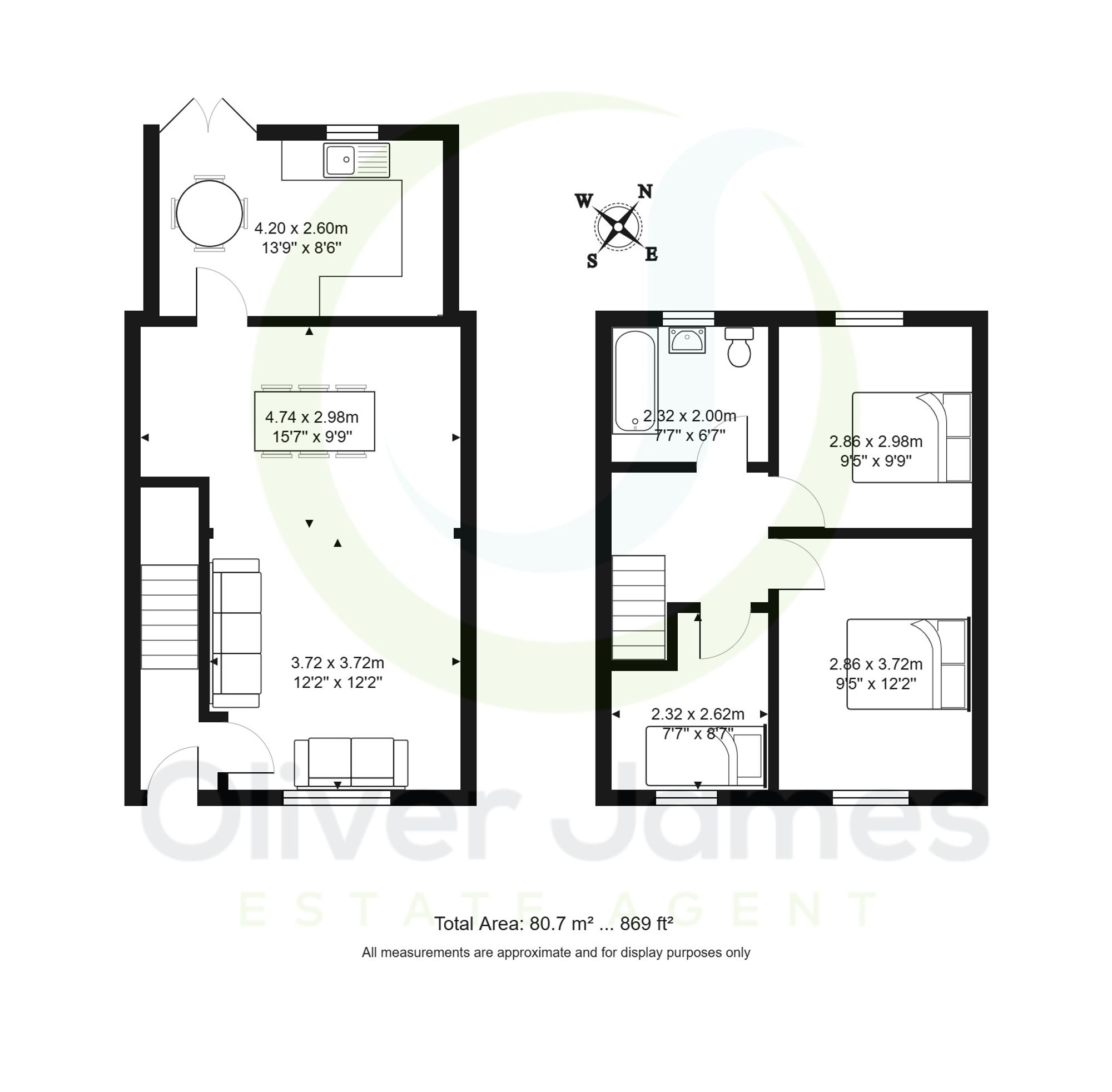 3 bed terraced house for sale in Eldon Road, Irlam, M44 - Property floorplan