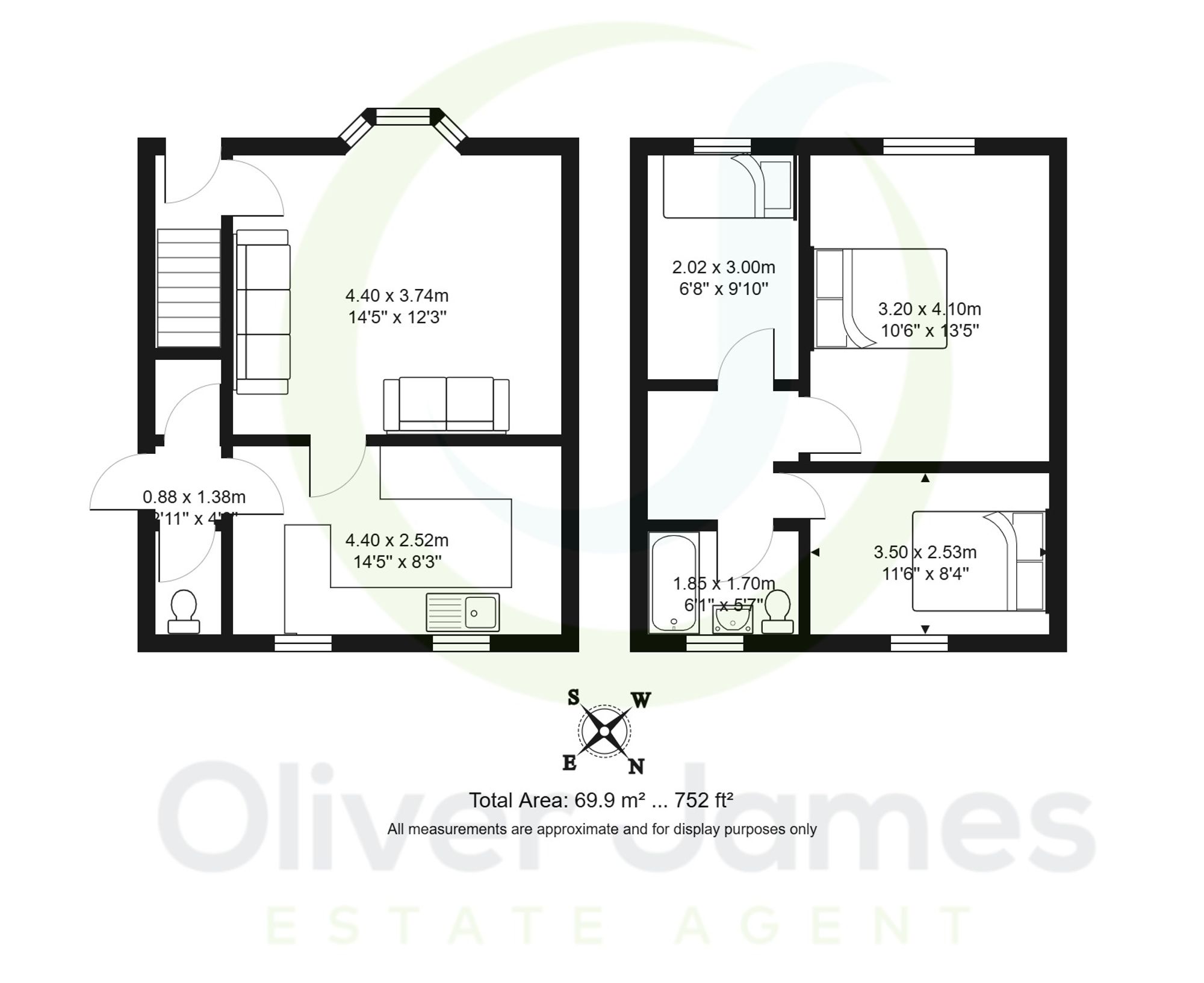 3 bed semi-detached house for sale in Dorset Road, Cadishead, M44 - Property floorplan