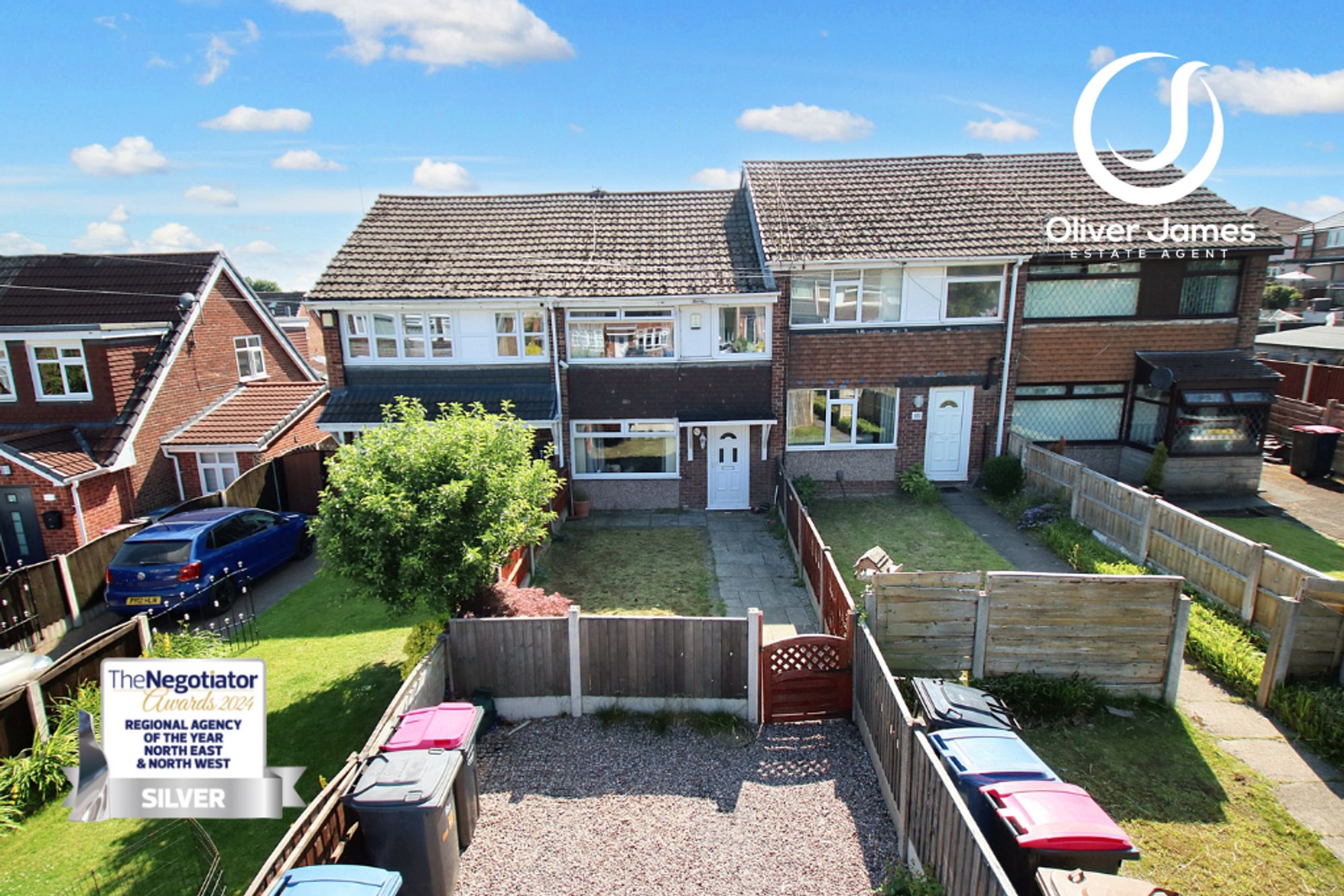 3 bed mid-terraced house for sale in Marston Drive, Irlam, M44  - Property Image 1