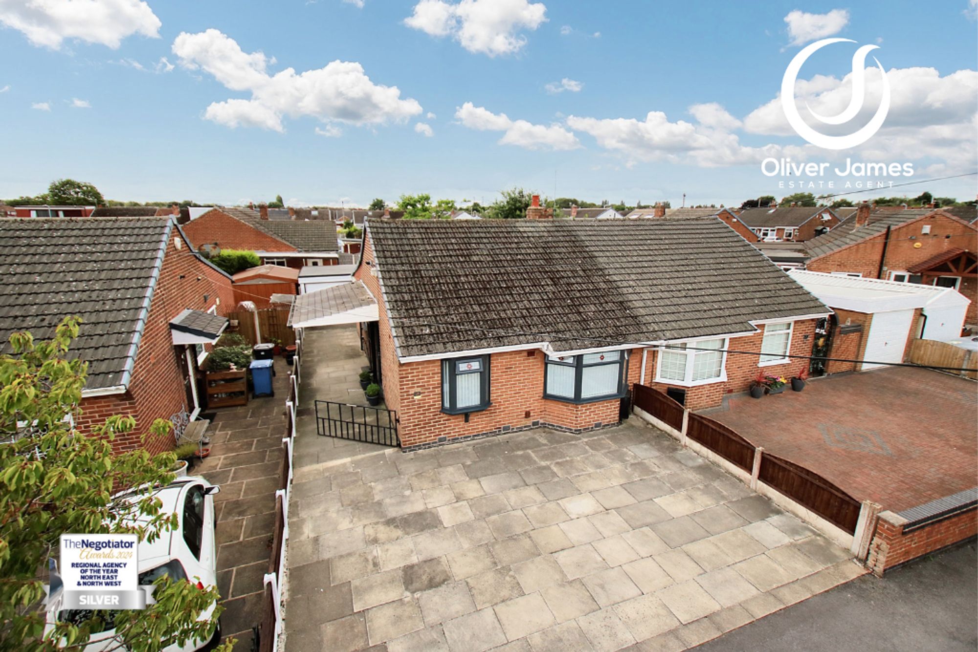 2 bed semi-detached bungalow for sale in School Lane, Irlam, M44  - Property Image 1