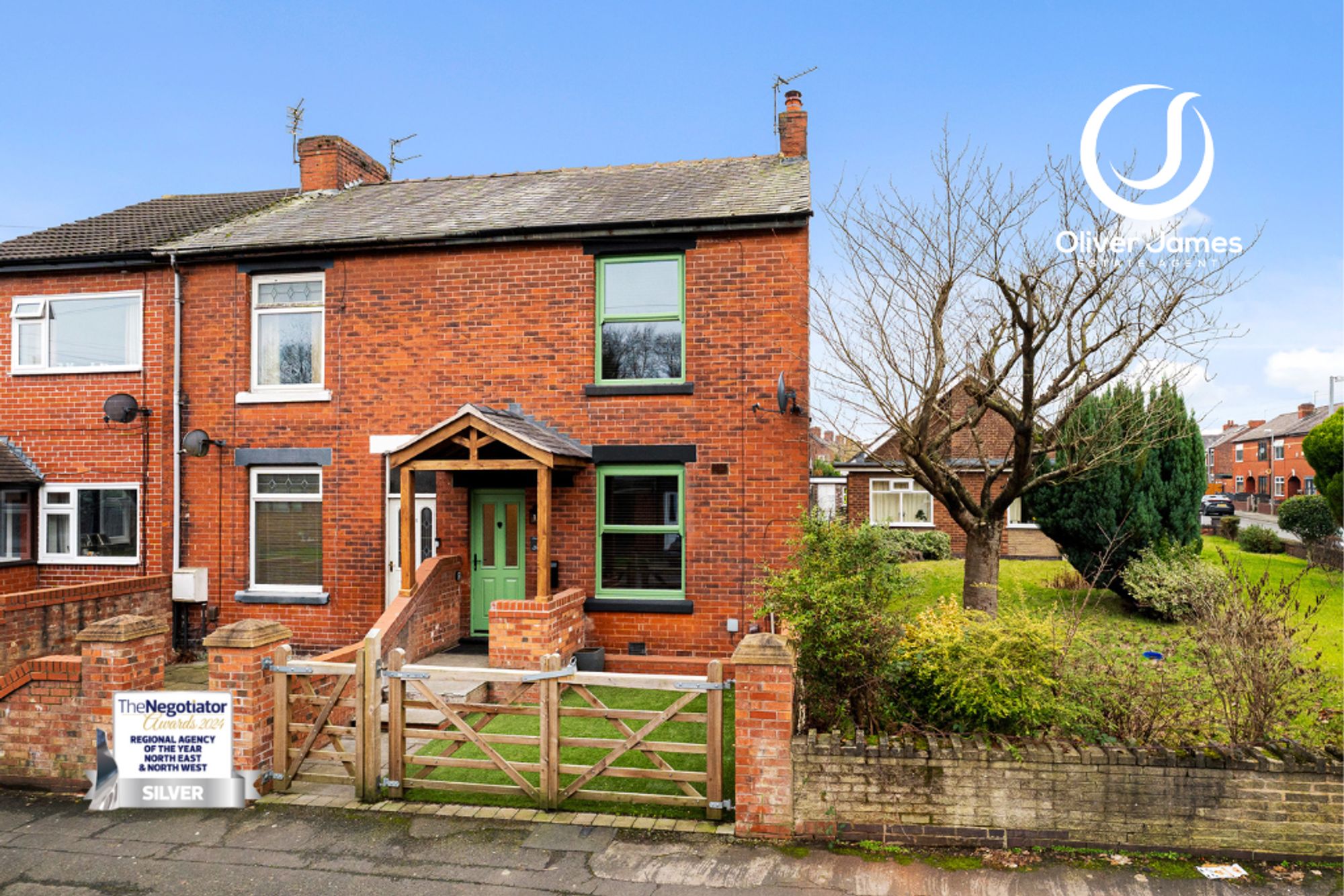 3 bed end of terrace house for sale in Moss Lane, Cadishead, M44 - Property Image 1