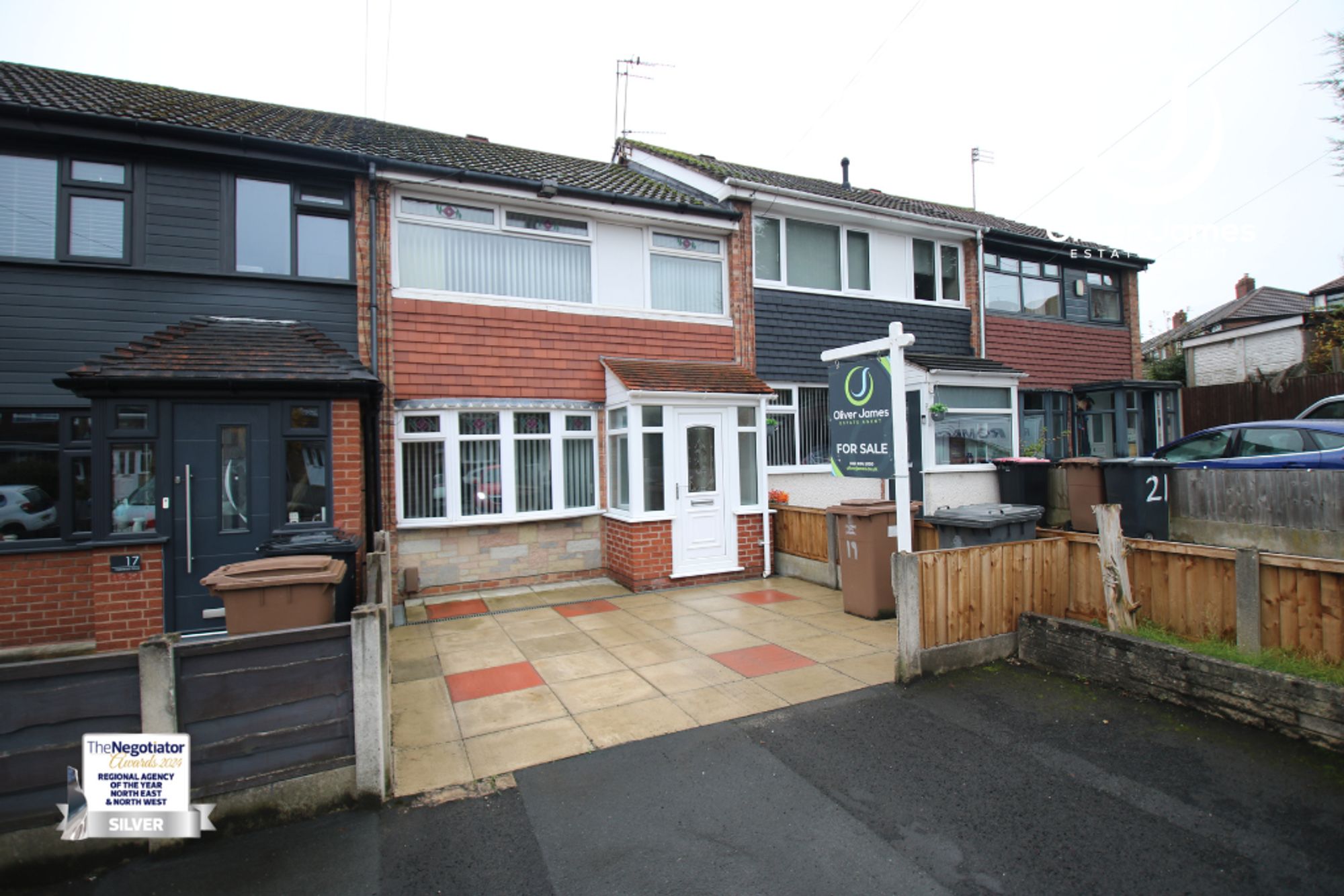3 bed mid-terraced house for sale in Halstead Drive, Irlam, M44