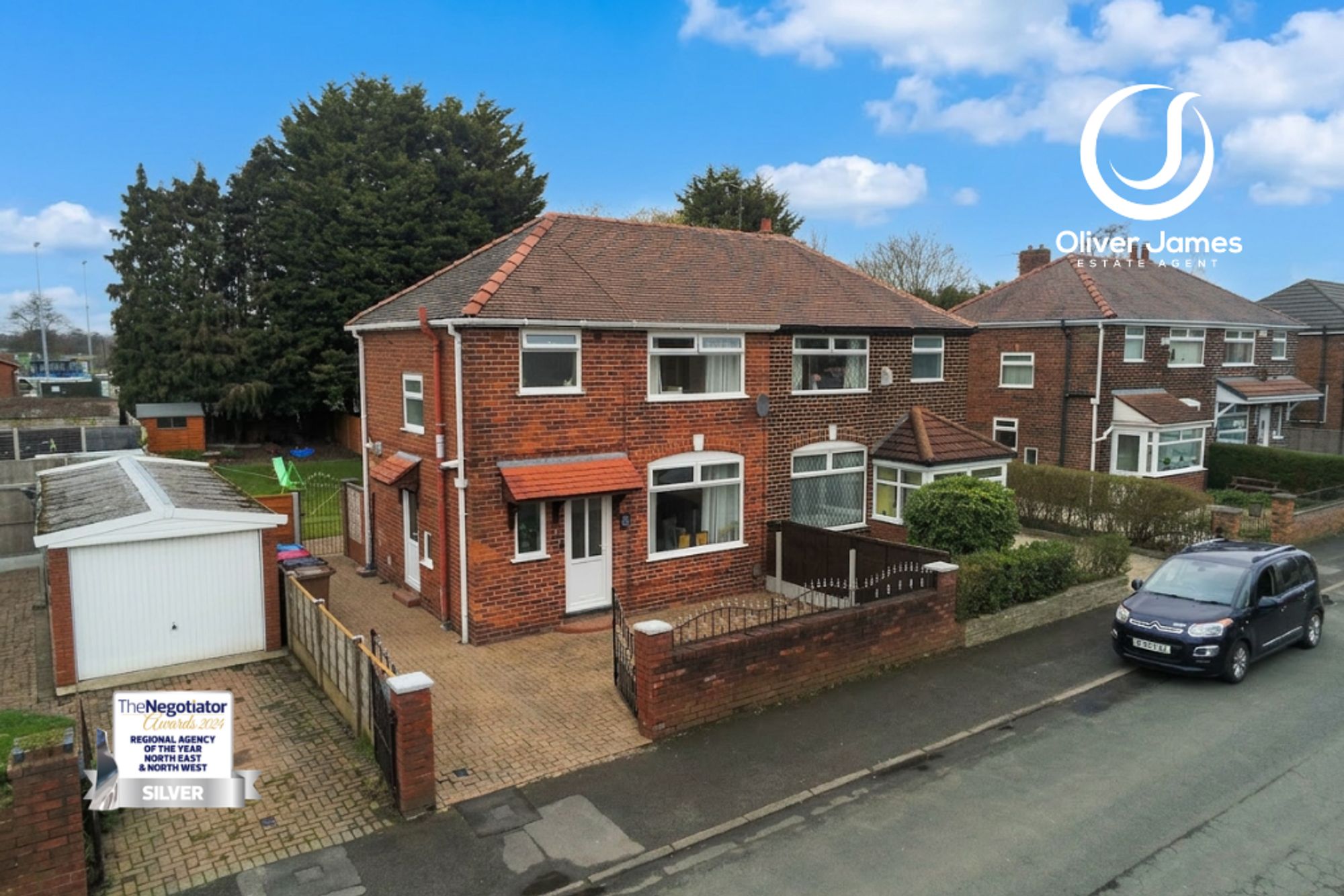 3 bed semi-detached house for sale in Leyland Avenue, Irlam, M44 - Property Image 1