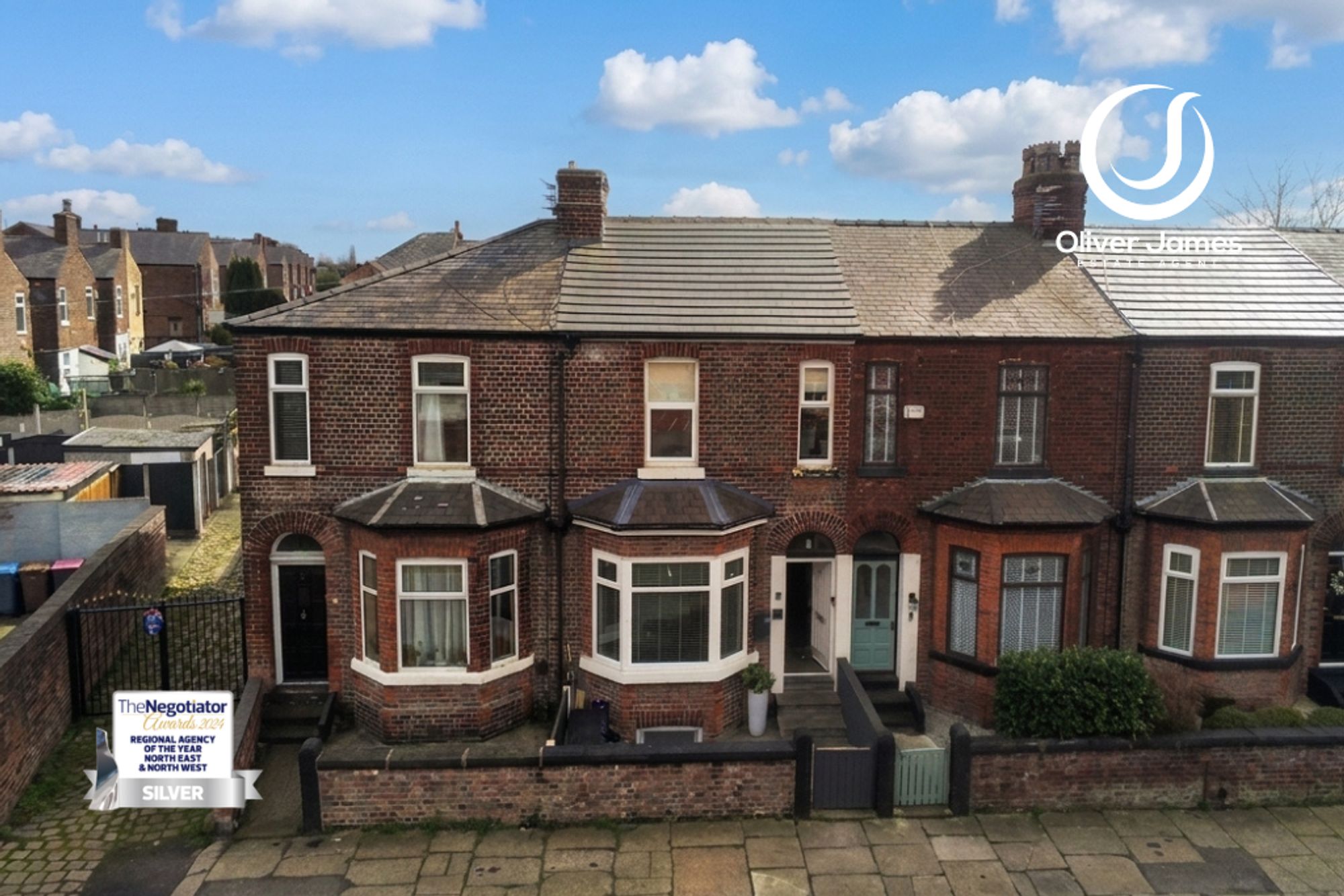 3 bed mid-terraced house for sale in Green Street, Eccles, M30 - Property Image 1