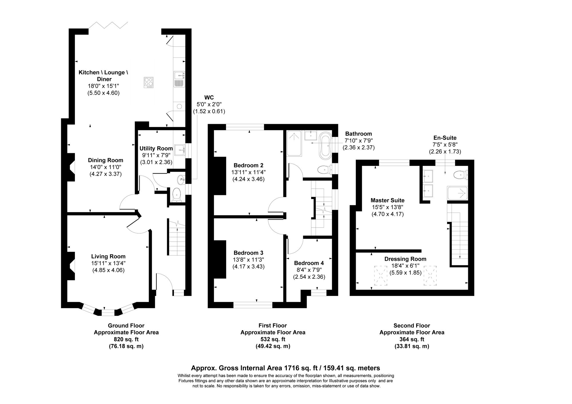 4 bed semi-detached house for sale in Bury & Bolton Road, Manchester - Property Floorplan