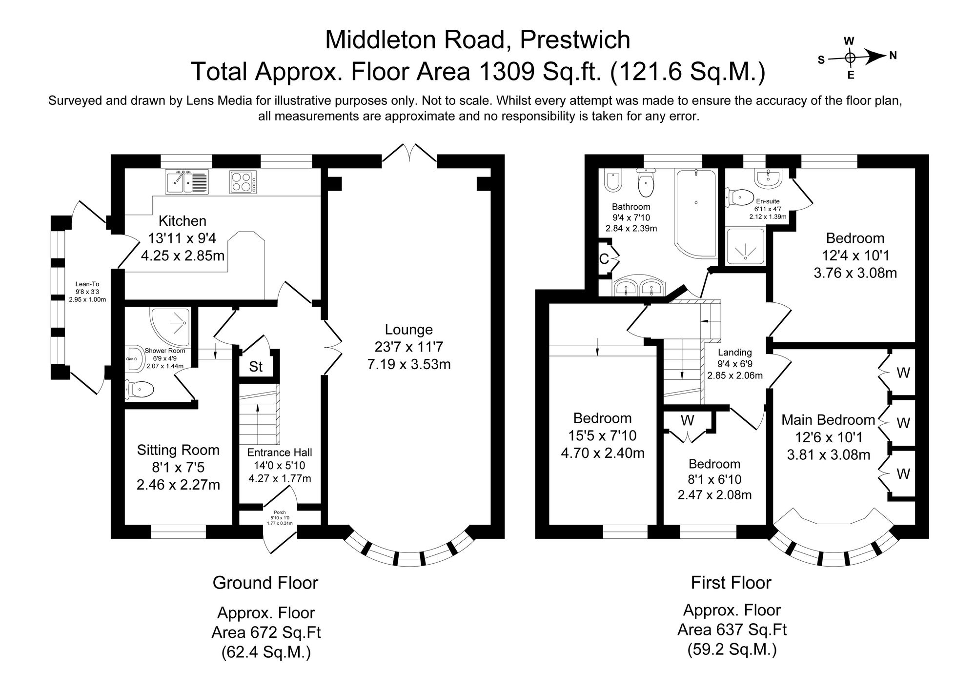 4 bed detached house for sale in Middleton Road, Manchester - Property Floorplan
