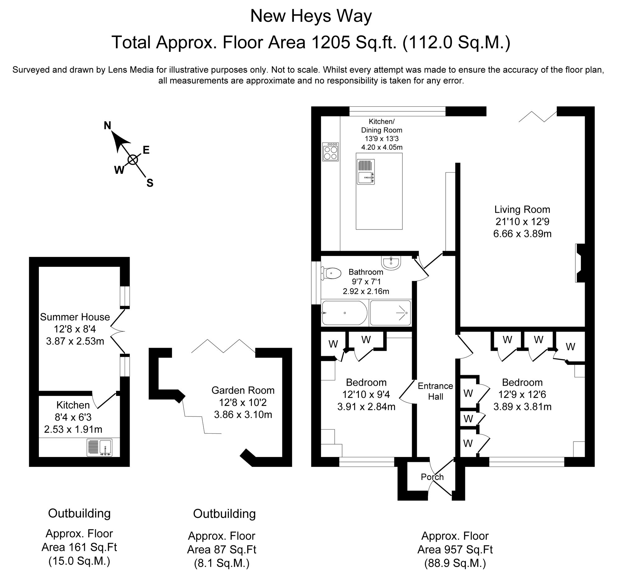 2 bed semi-detached bungalow to rent in New Heys Way, Bolton - Property Floorplan
