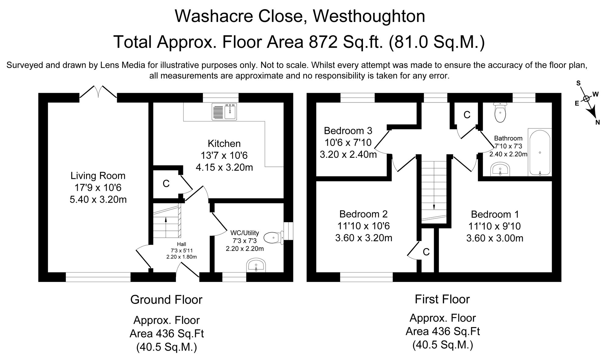3 bed semi-detached house to rent in Washacre, Bolton - Property Floorplan