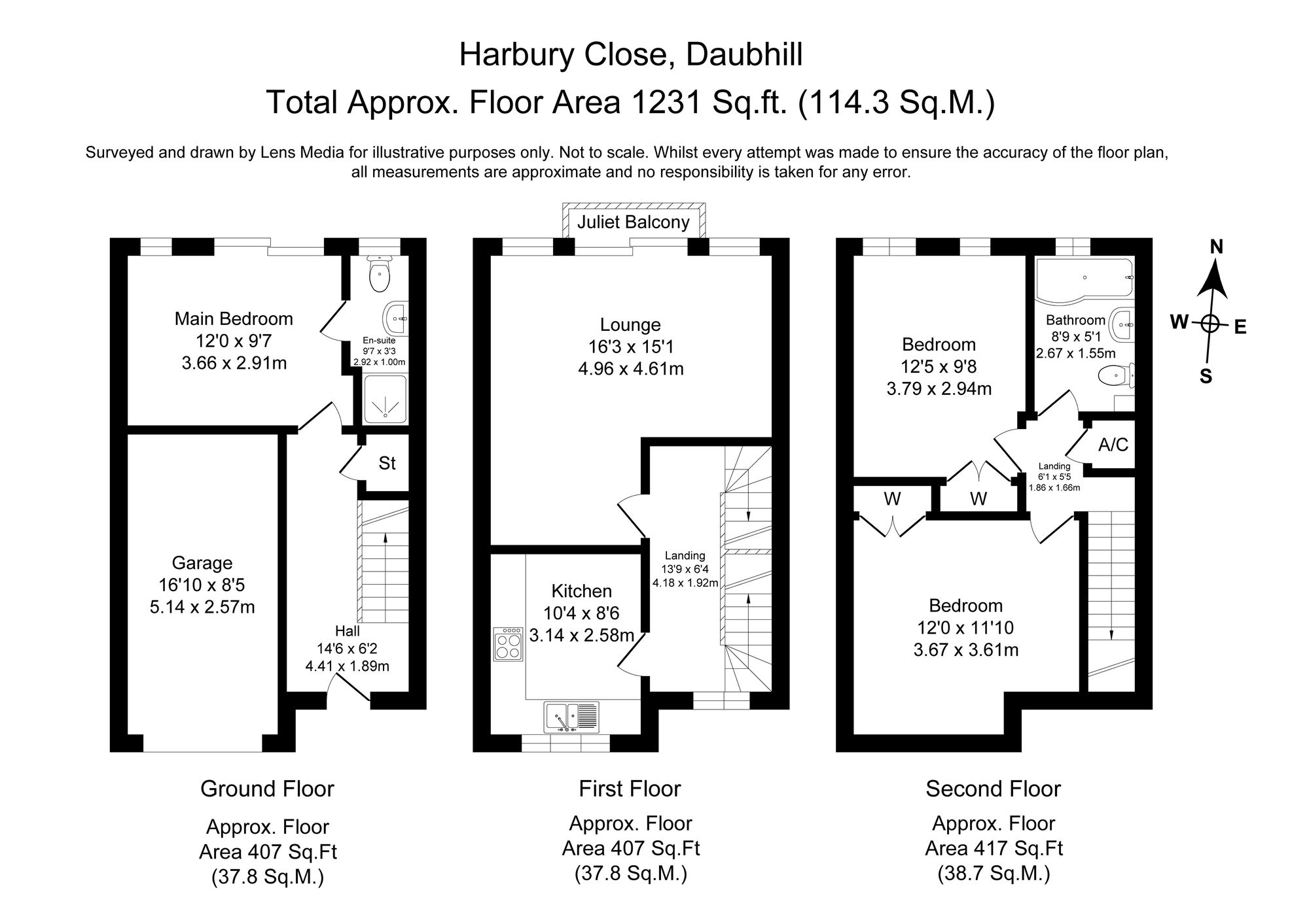 3 bed for sale in Harbury Close, Bolton - Property Floorplan
