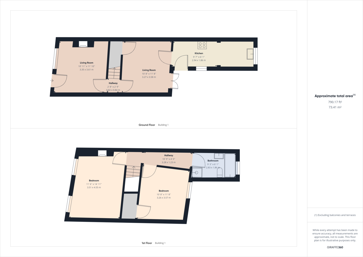 2 bed semi-detached house to rent in 89 Littlehaven Lane - Property floorplan