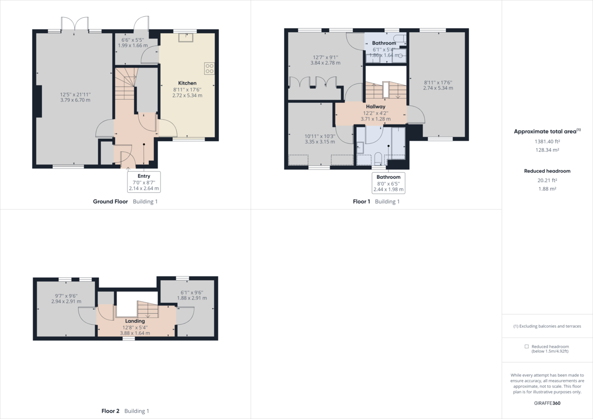 5 bed terraced house to rent in Barnes Wallis Avenue, Christs Hospital, RH13 - Property floorplan