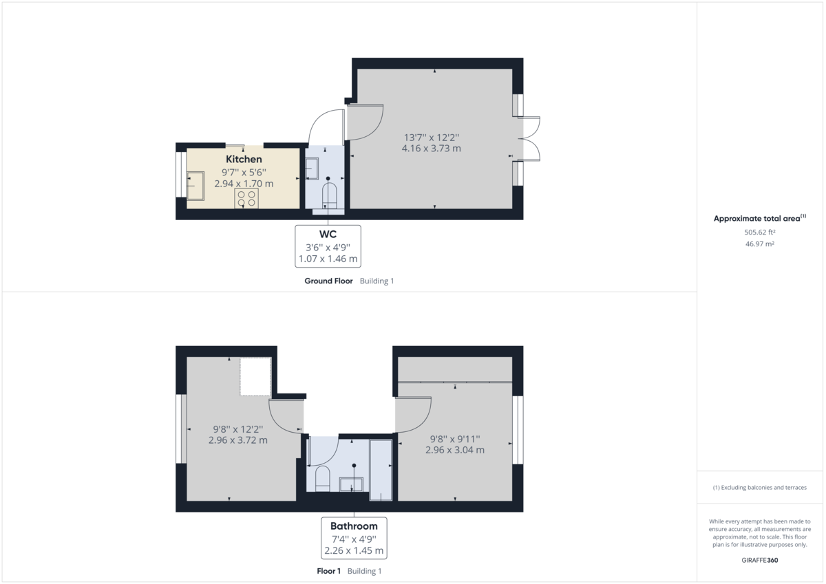 2 bed terraced house to rent in Longhurst Avenue, Horsham, RH12 - Property floorplan
