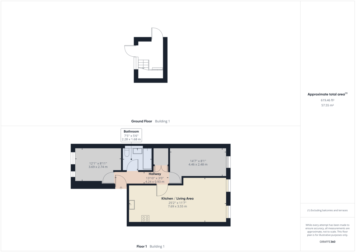 2 bed flat to rent in South Road, Haywards Heath, RH16 - Property floorplan
