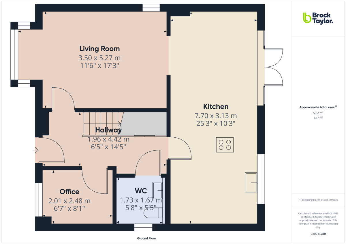 5 bed detached house to rent in Ellis Road, Broadbridge Heath - Property floorplan