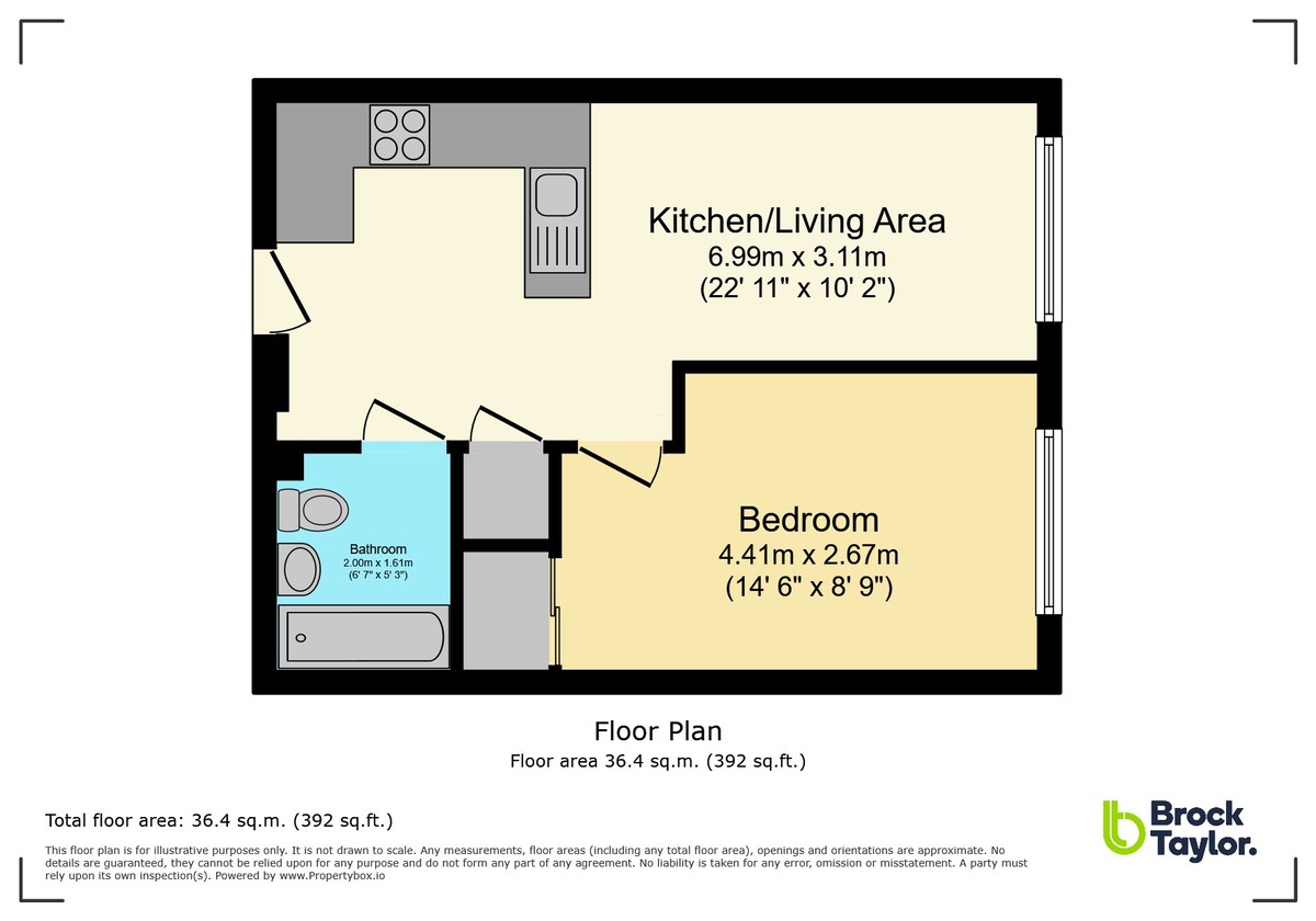 1 bed apartment to rent in North Street, Horsham, RH13 - Property floorplan