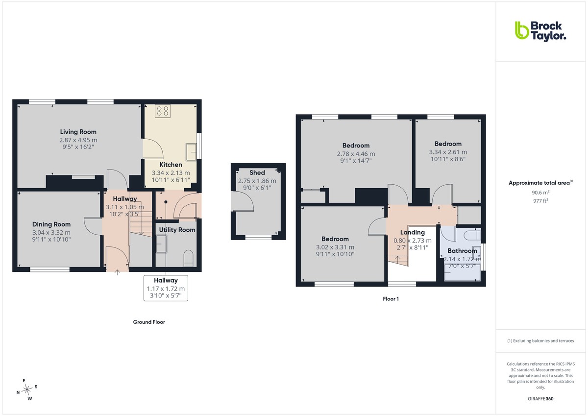 3 bed ground floor flat to rent in Mayes Park House, Warnham - Property floorplan