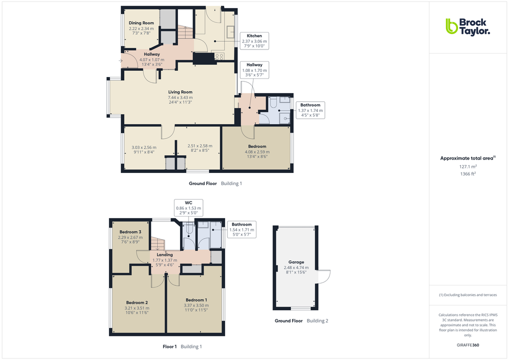 4 bed detached house for sale in Brambling Road, Horsham, West Sussex - Property floorplan