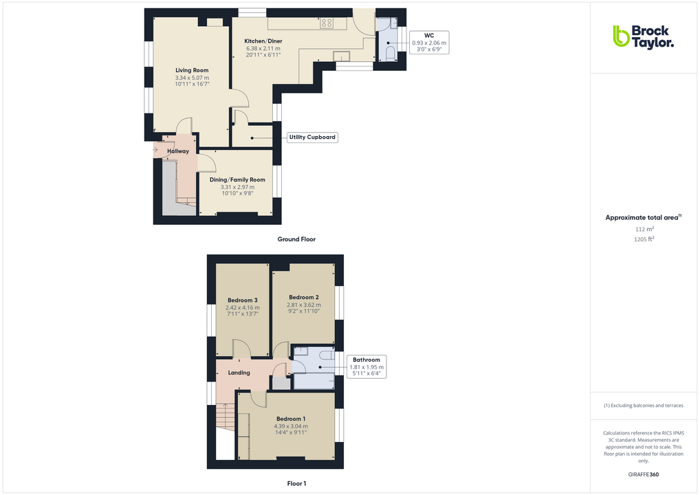 3 bed semi-detached house for sale in Littleworth Lane, Partridge Green - Property floorplan