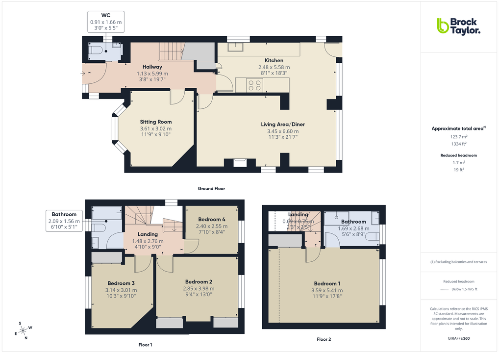 4 bed detached house for sale in Rusper Road, Horsham - Property floorplan