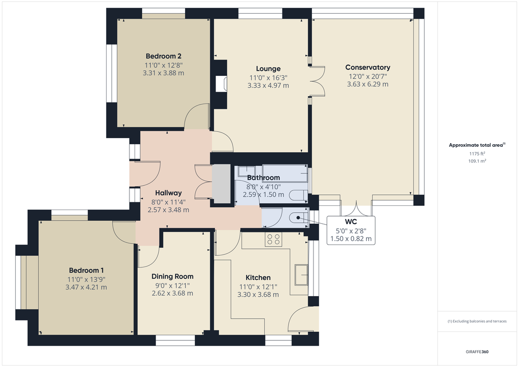 2 bed detached bungalow for sale in Depot Road, Horsham, West Sussex - Property floorplan