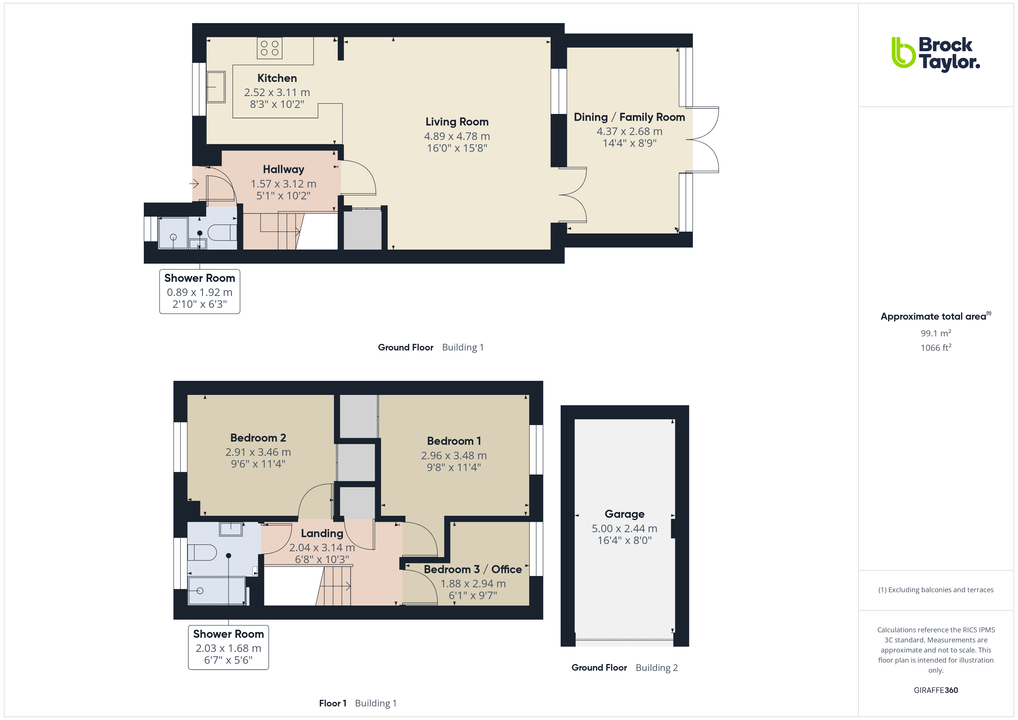 3 bed semi-detached house for sale in Keymer Road, Southgate, Crawley, RH11 8GP - Property floorplan