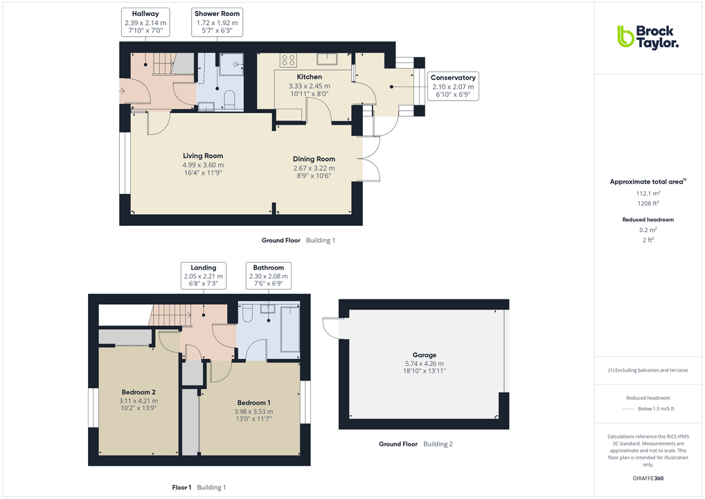 2 bed end of terrace house for sale in Bluecoat Pond, Christs Hospital, Horsham, West Sussex - Property floorplan