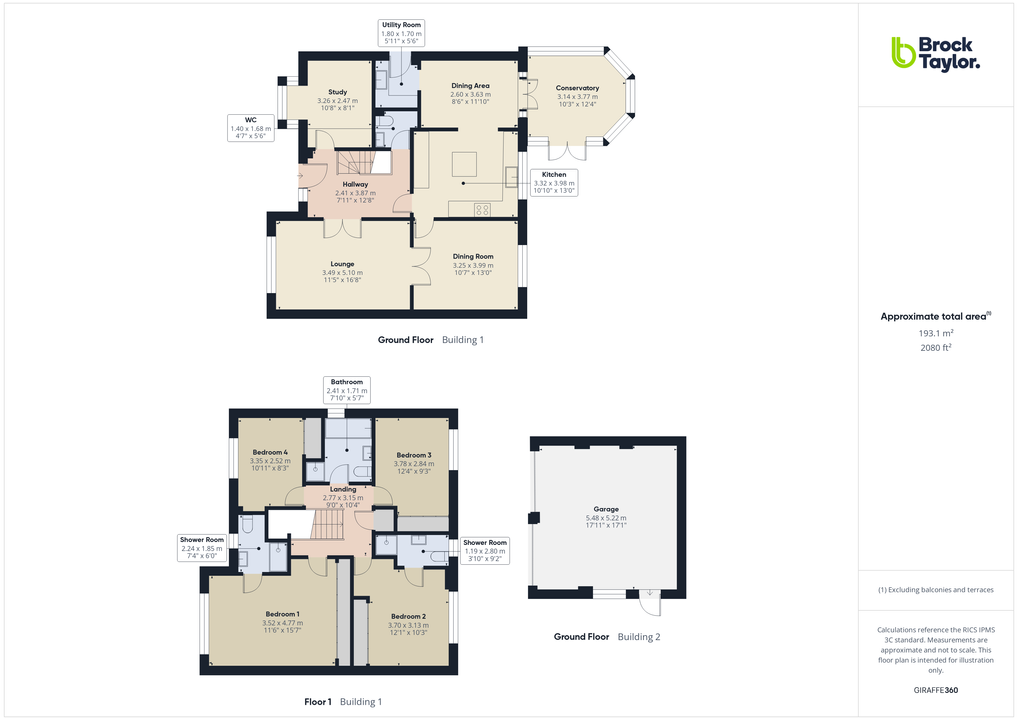 4 bed detached house for sale in Bartholomew Way, Horsham - Property floorplan